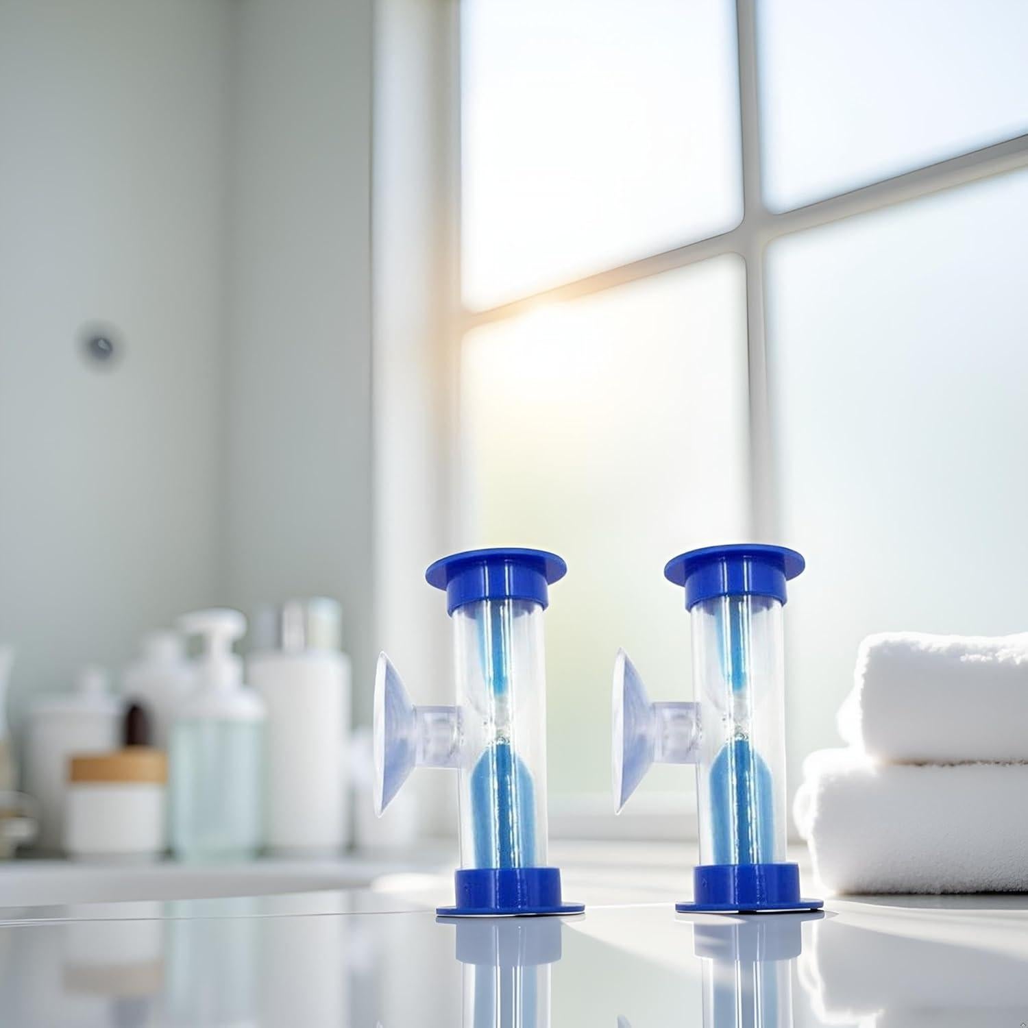 Temporizador de Cepillo de Dientes Cauaoa 2 Pcs Azul 2 Minutos