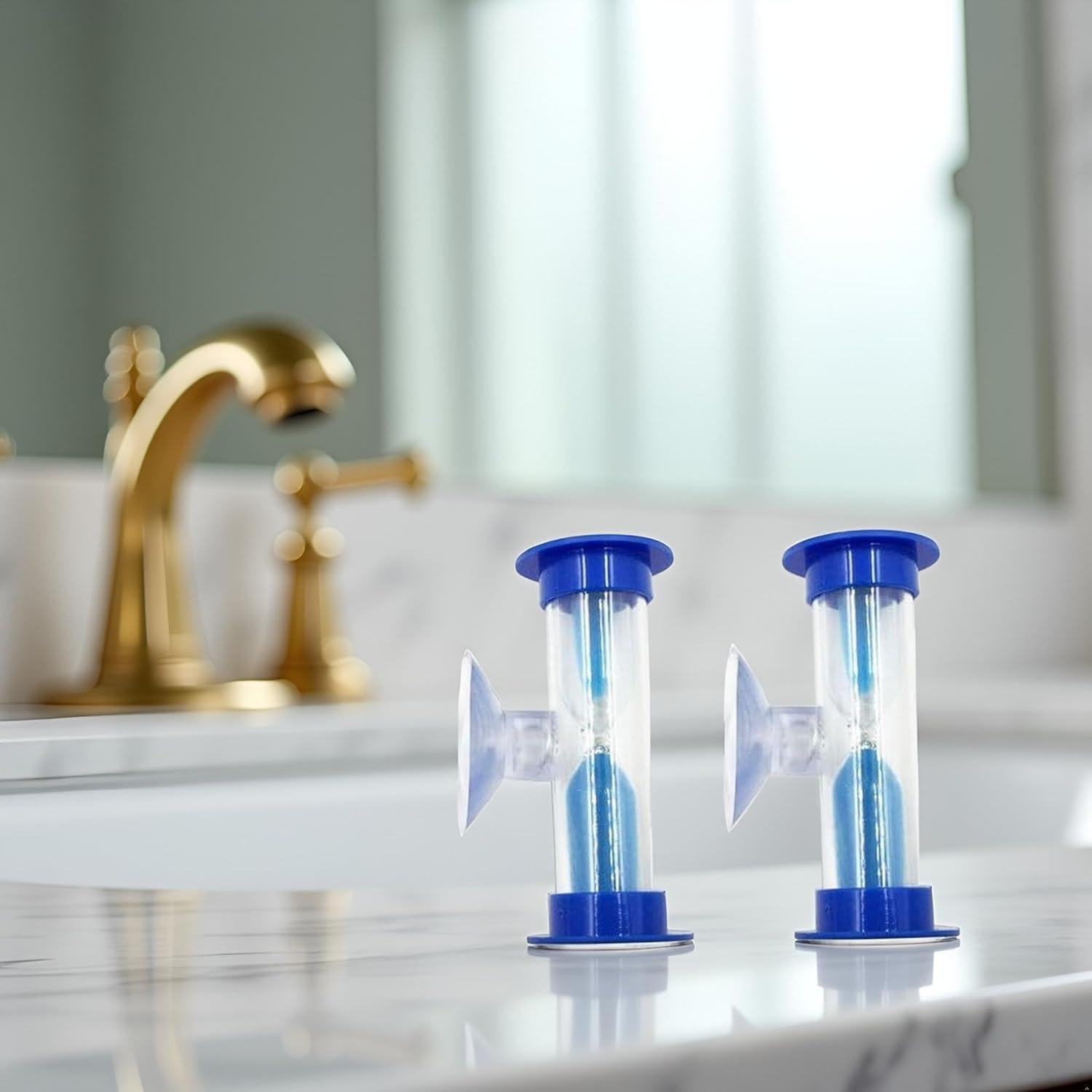 Temporizador de Cepillo de Dientes Cauaoa 2 Pcs Azul 2 Minutos
