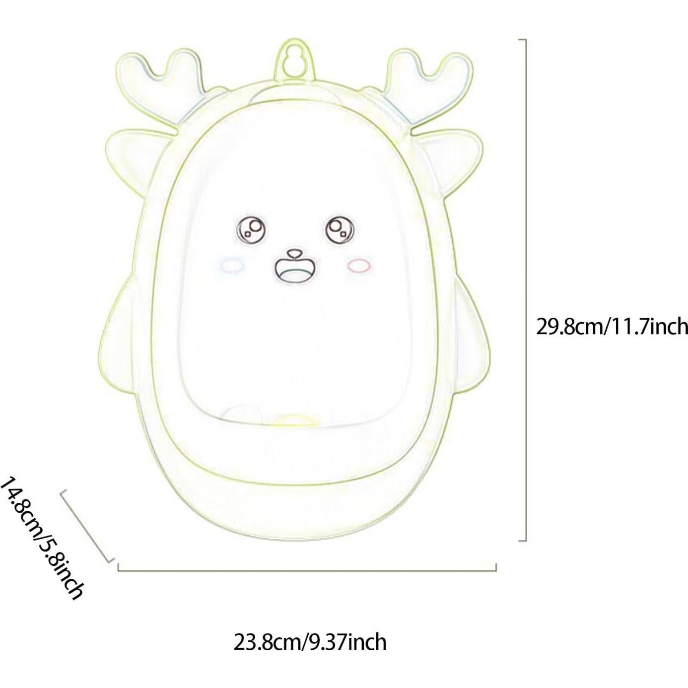 Entrenador de Orina Dinosaurio Azul PP Desmontable para Niños