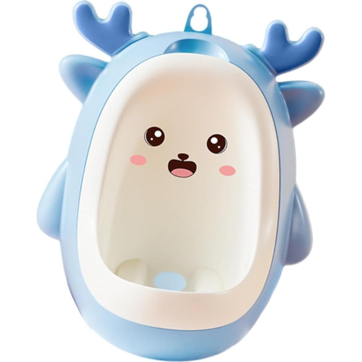 Entrenador de Orina Dinosaurio Azul PP Desmontable para Niños