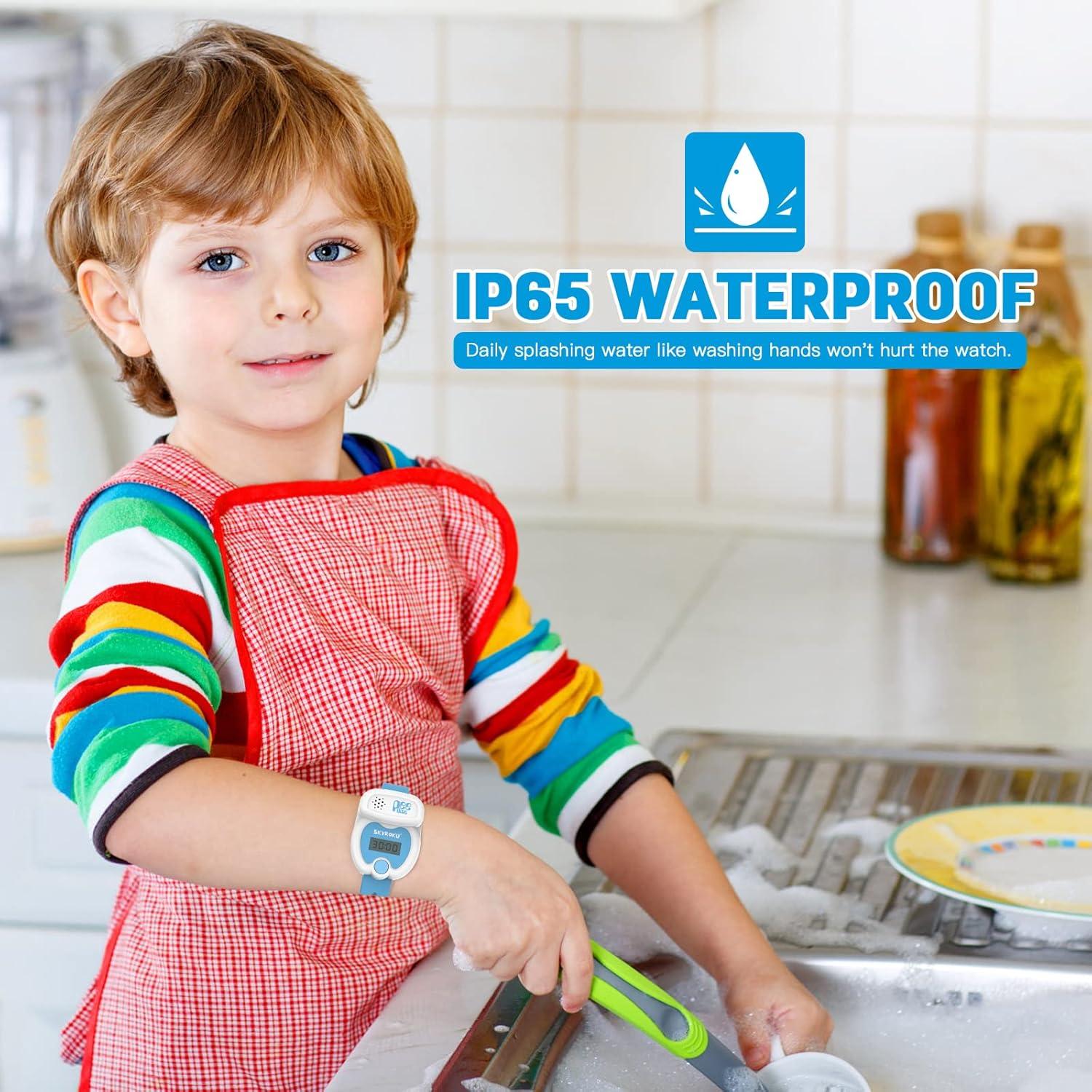 Reloj de Entrenamiento para el Baño SKYROKU Azul - Temporizador y Música