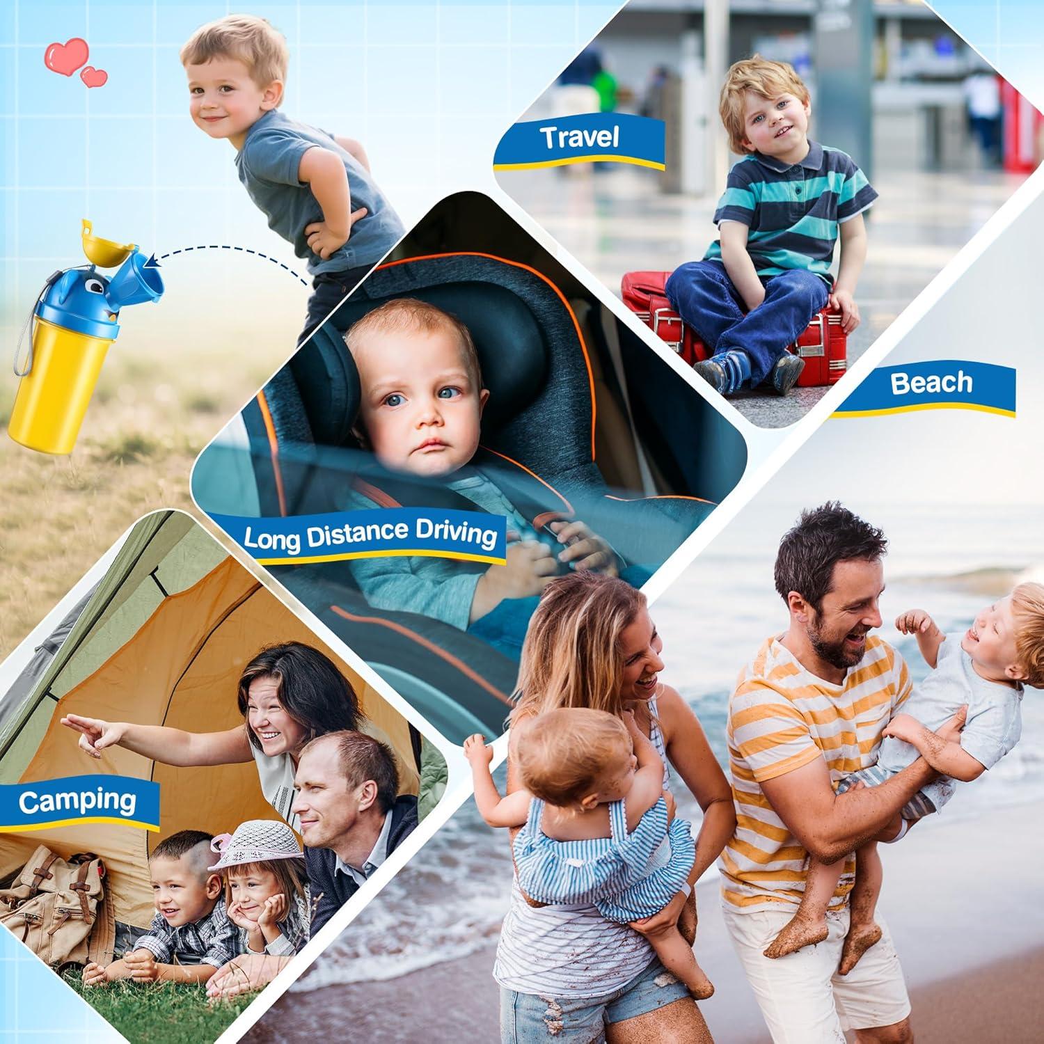 Saillong Orinal Portátil para Niños - 4 Pack a Prueba de Fugas