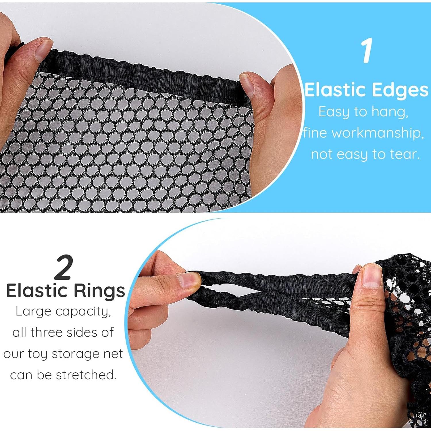 Organizador de Juguetes FIOBEE Hamaca Triangular Negro 129.5 cm