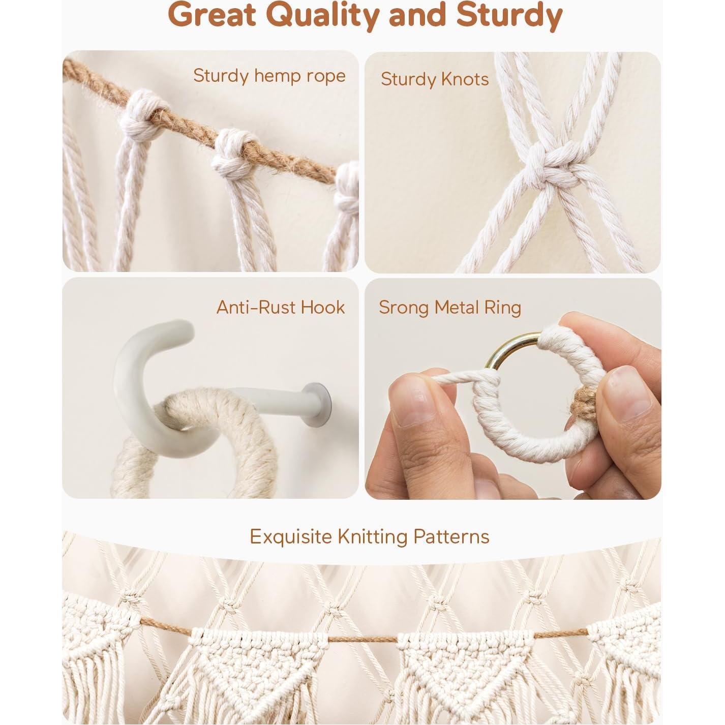 Hamaca de Peluches MORCCO XL Blanca - Organizador de Juguetes