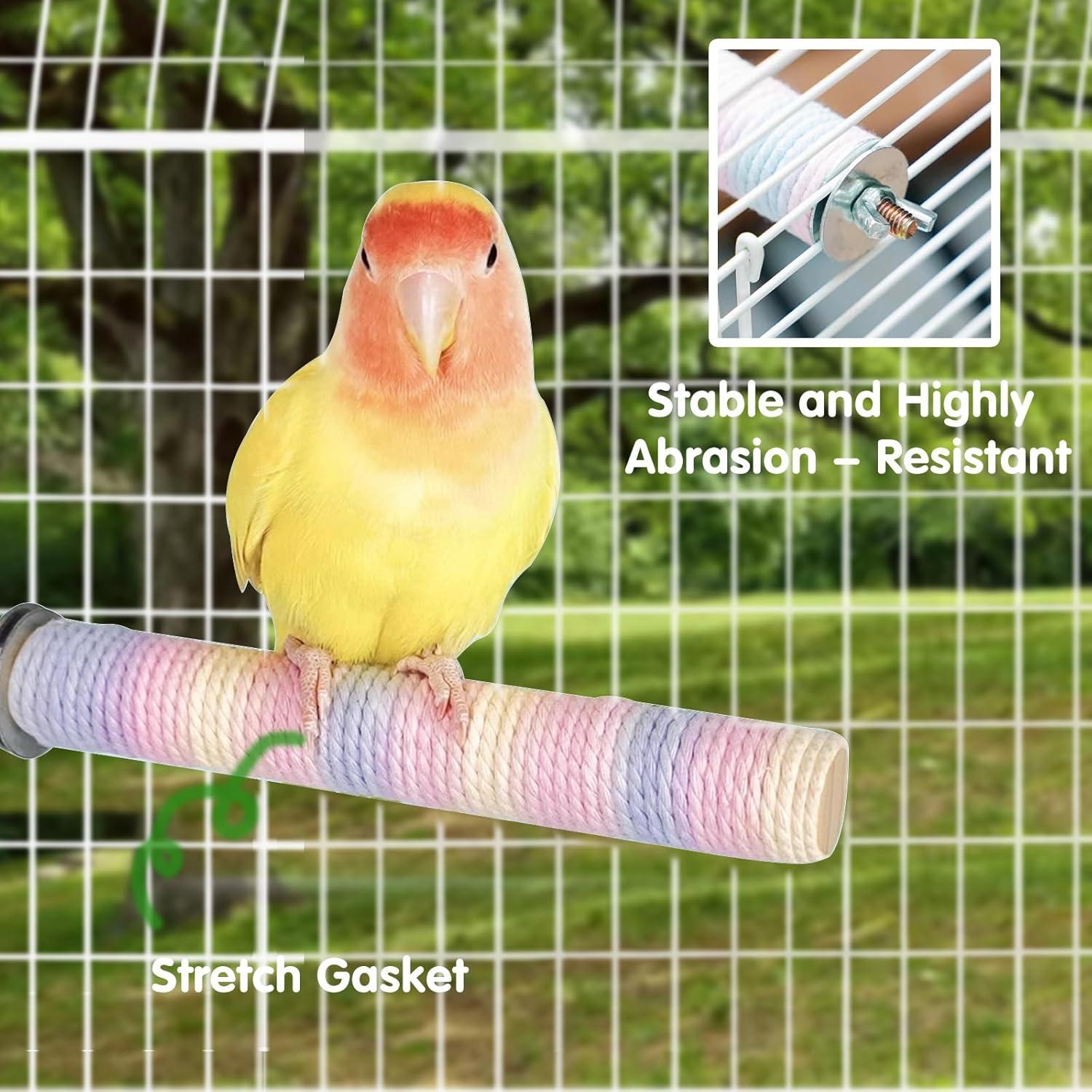 Juguetes para Periquitos 4 Pcs - Accesorios de Madera Limxfree