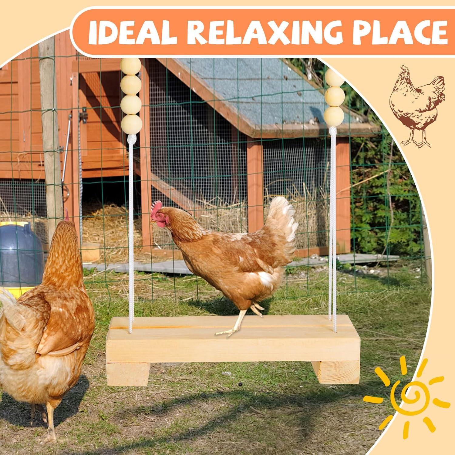 Percha de Gallina Jorewood 40cm Madera Natural con Mono