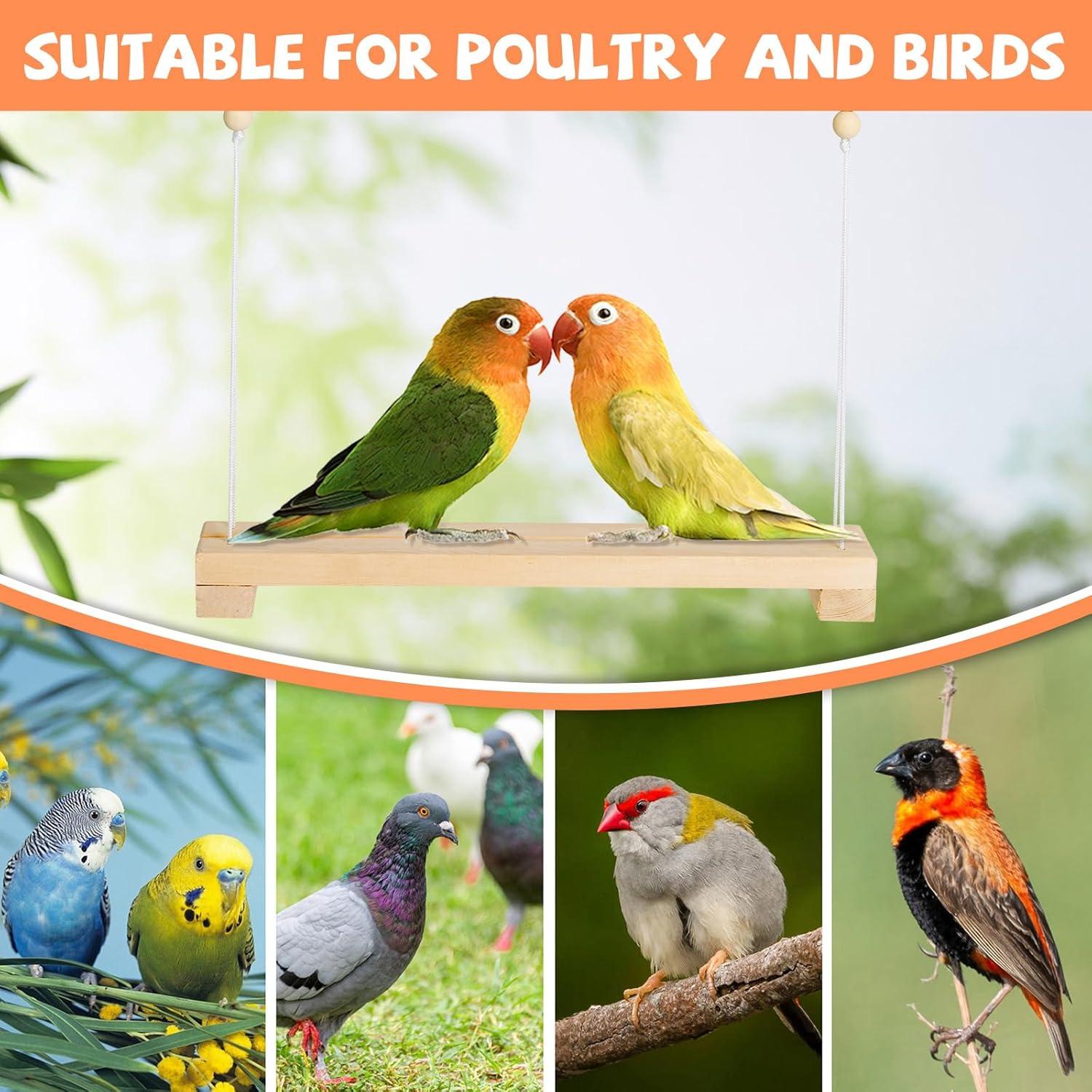 Percha de Gallina Jorewood 40cm Madera Natural con Mono