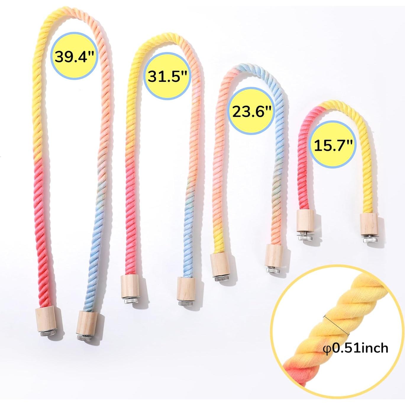 Percha de Cuerda Multicolor Tafit 100 cm para Aves