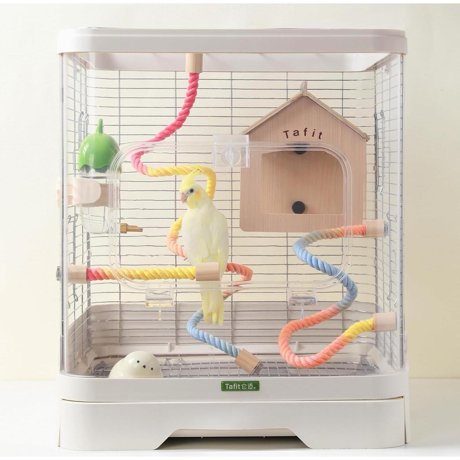 Percha de Cuerda Multicolor Tafit 100 cm para Aves