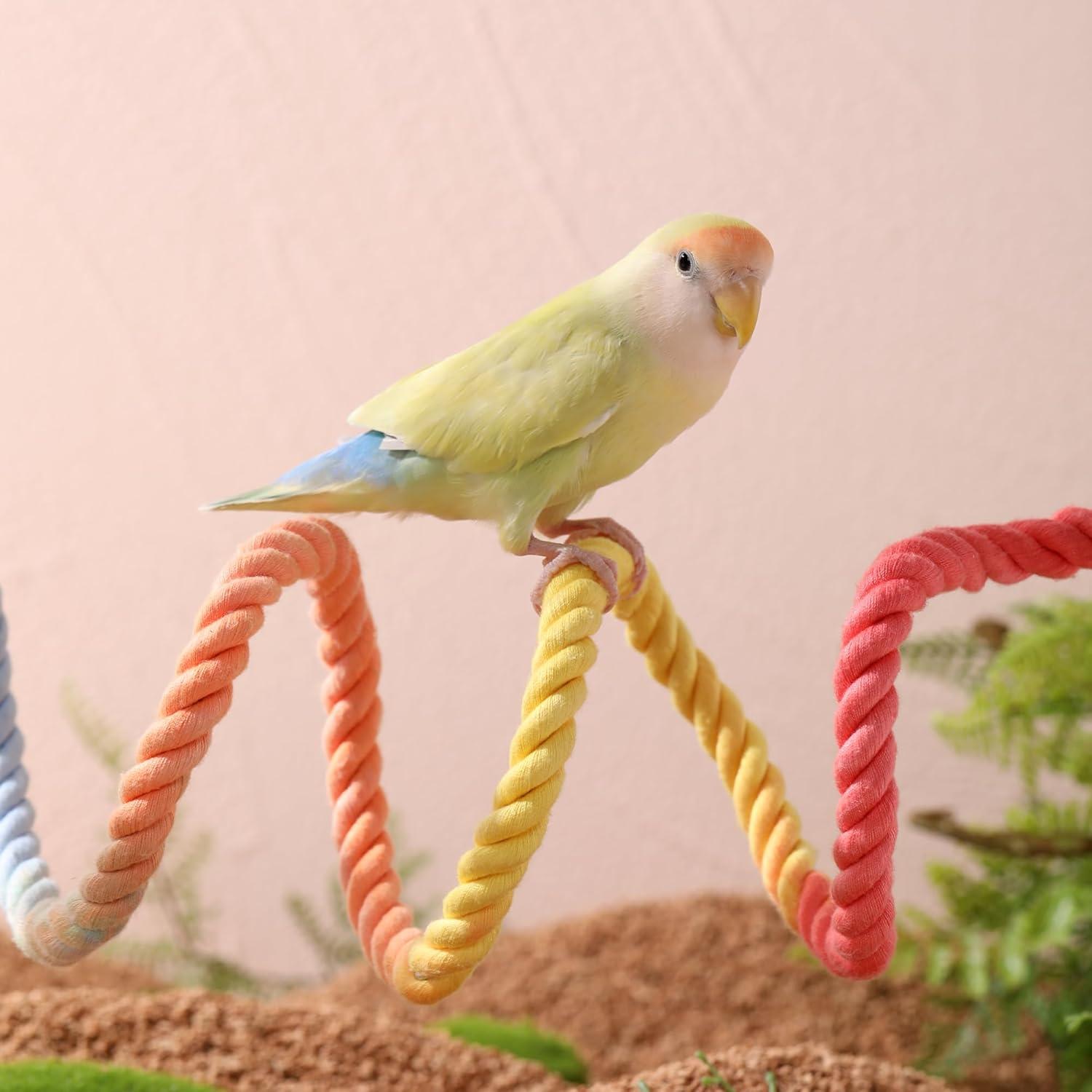 Percha de Cuerda Multicolor Tafit 100 cm para Aves