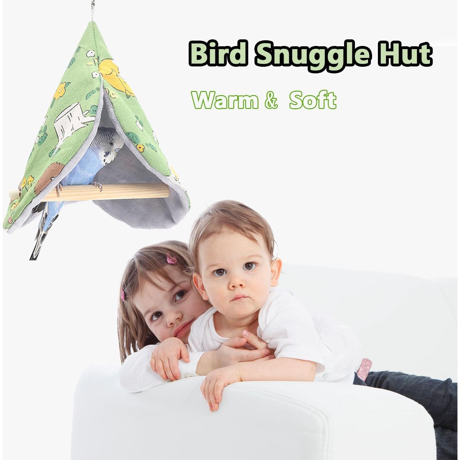 Manta de Cama para Aves FLAdorepet Nido de Loro Verde