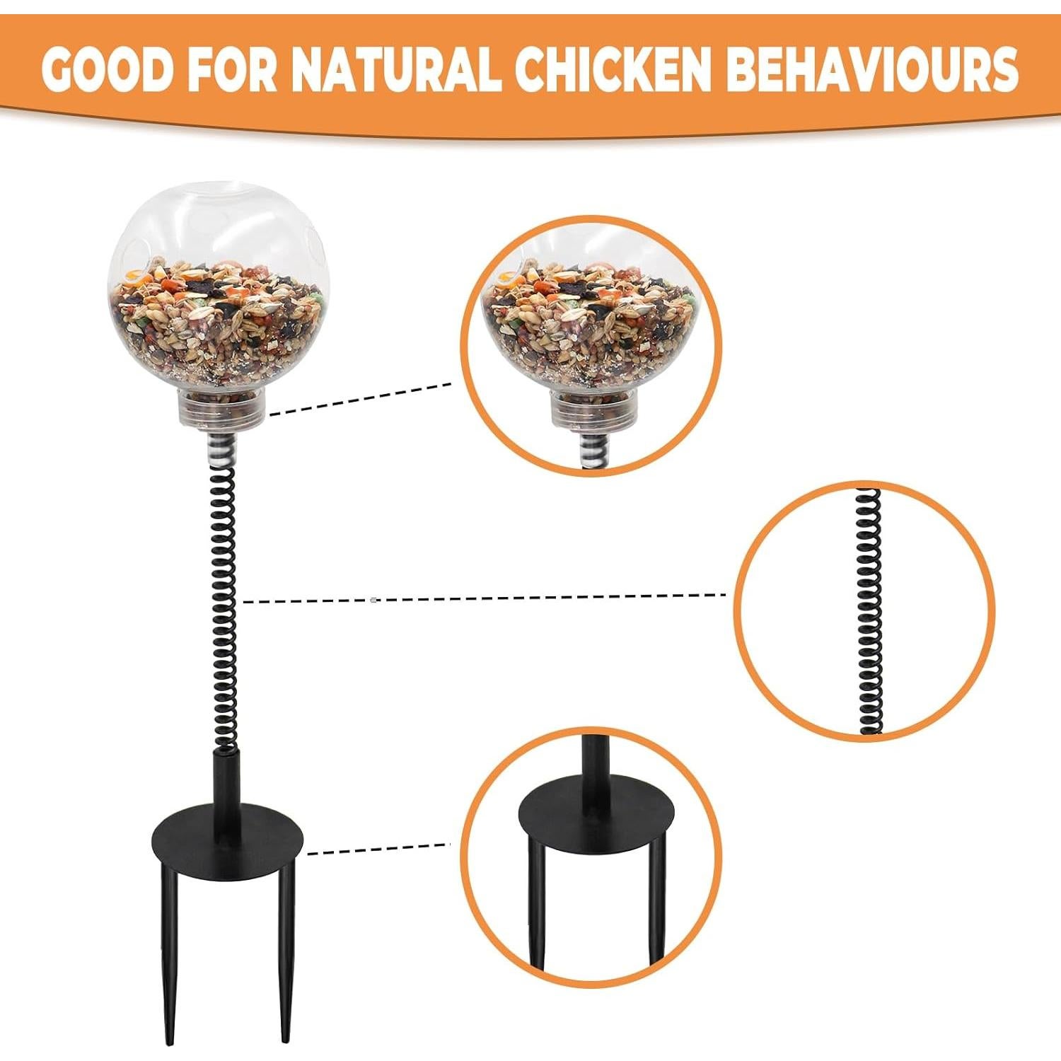 Juguetes de Enriquecimiento para Pollos Oooct - 2 Paquete