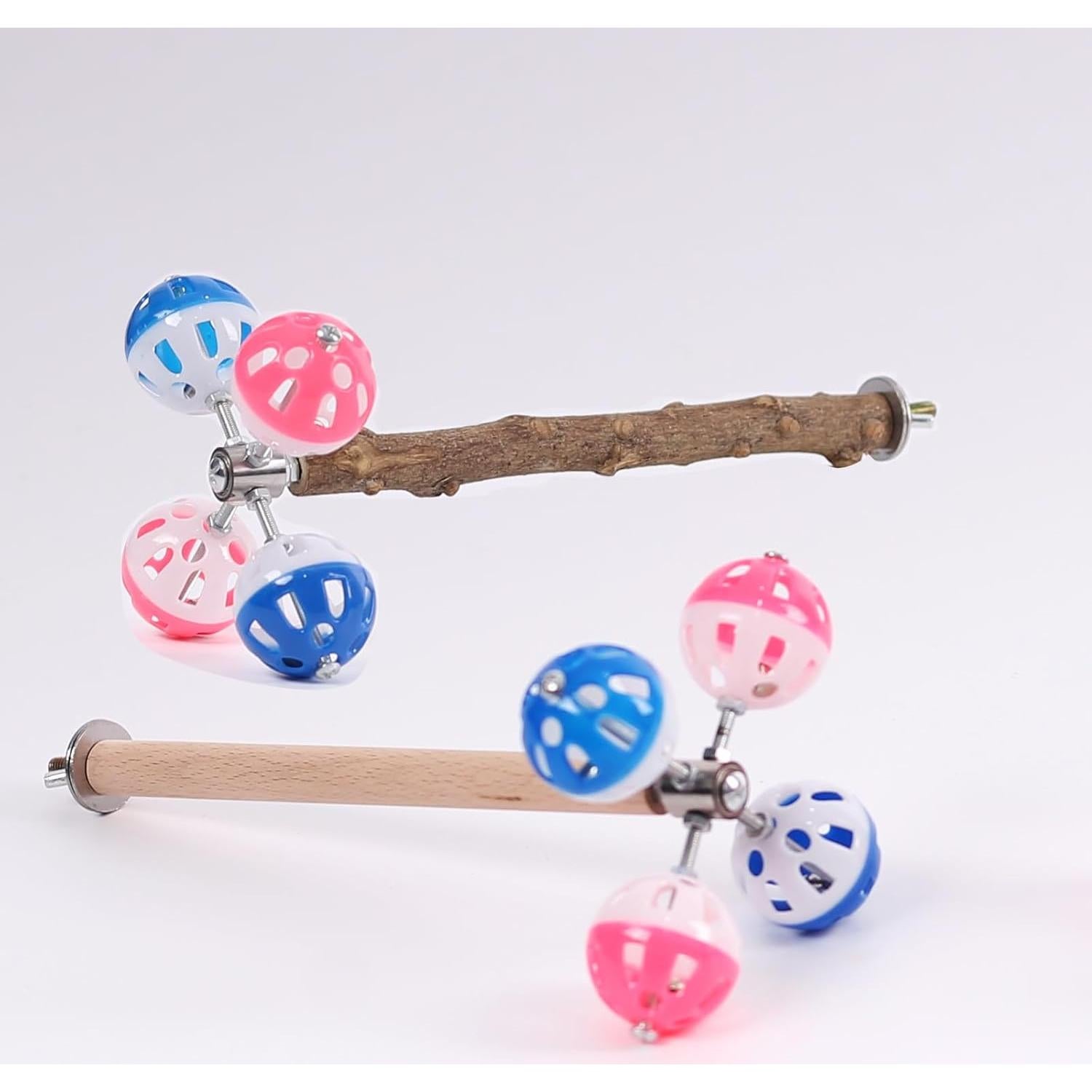 Juguete de Percha para Aves WEVONIGU con Bolas Rotativas