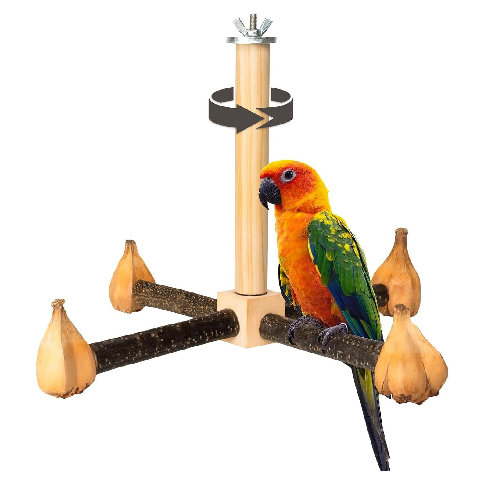 Juguete de Percha Rotativa Agape para Loros 28x28cm