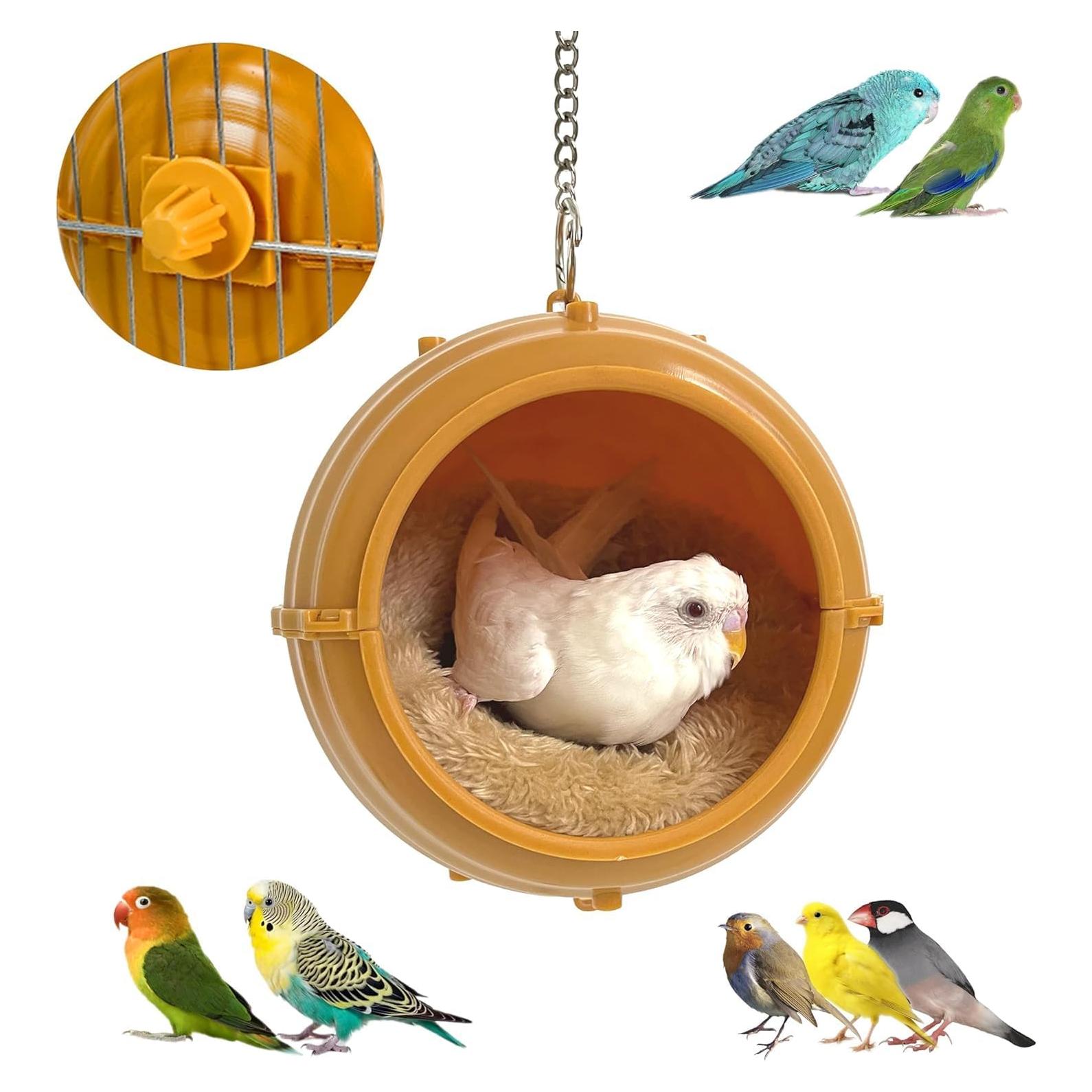 Nido de Pájaro Columpio Jevnd 14cm Cama Suave para Periquitos