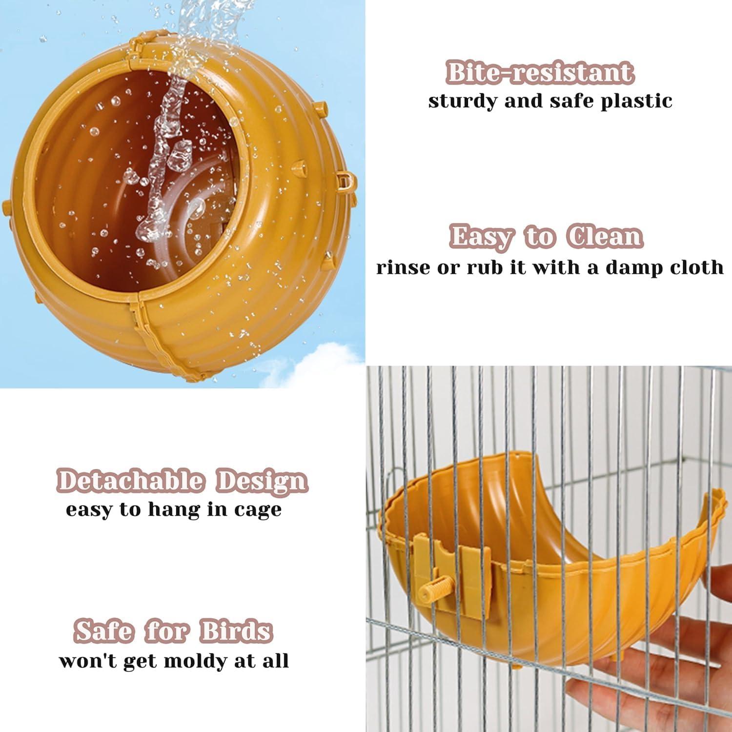 Nido de Pájaro Columpio Jevnd 14cm Cama Suave para Periquitos