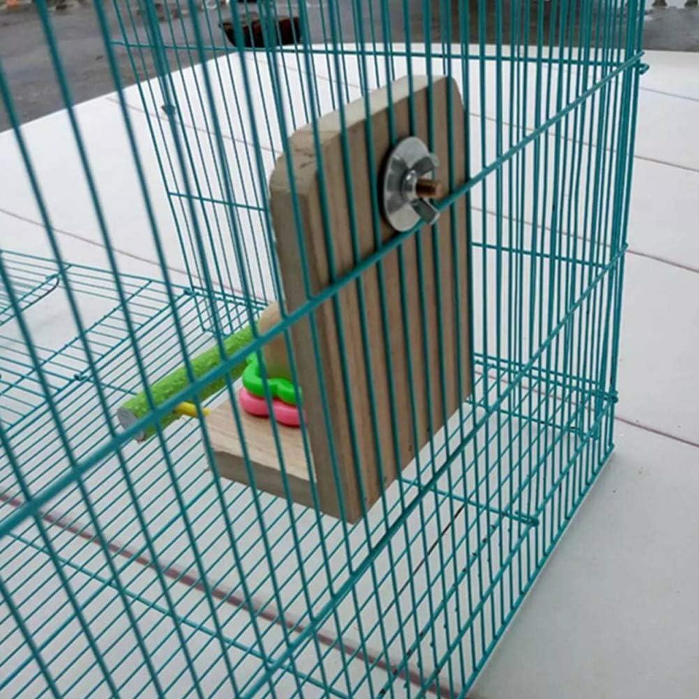 Percha para Pájaro con Espejo Litewood 9.5x11x14cm Madera