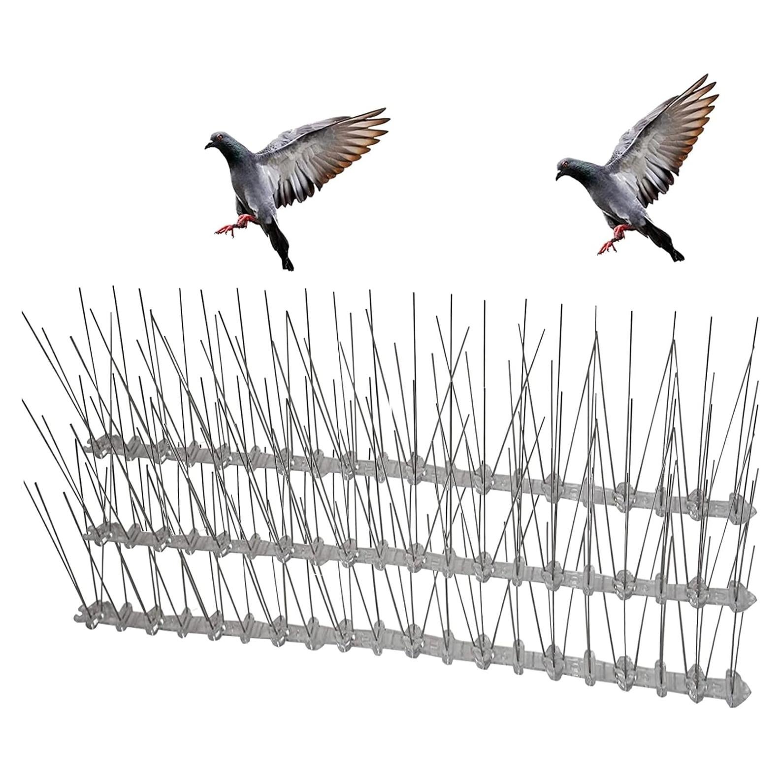 Picos de Aves Bird-Away 1.5m Acero Inoxidable 3 Tiras