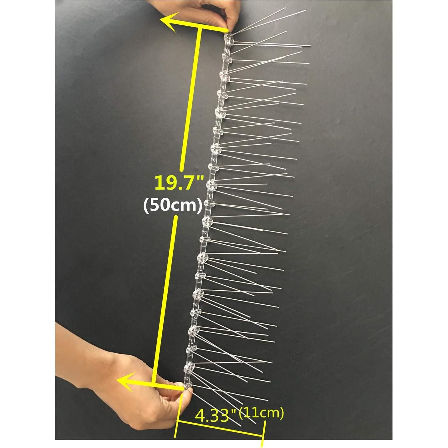 Picos de Aves Bird-Away 1.5m Acero Inoxidable 3 Tiras