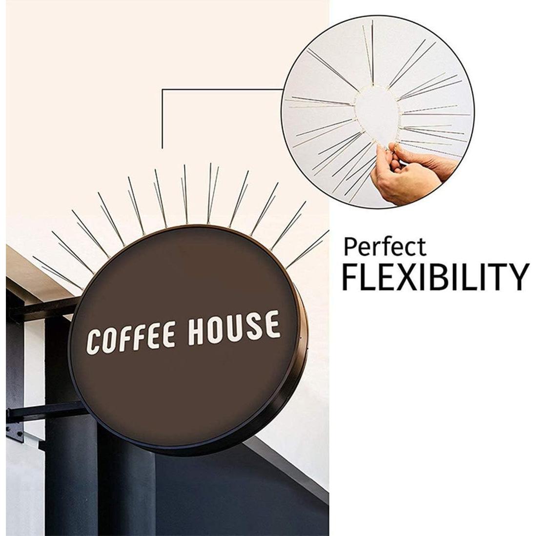 Picos de Aves Bird-Away 1.5m Acero Inoxidable 3 Tiras