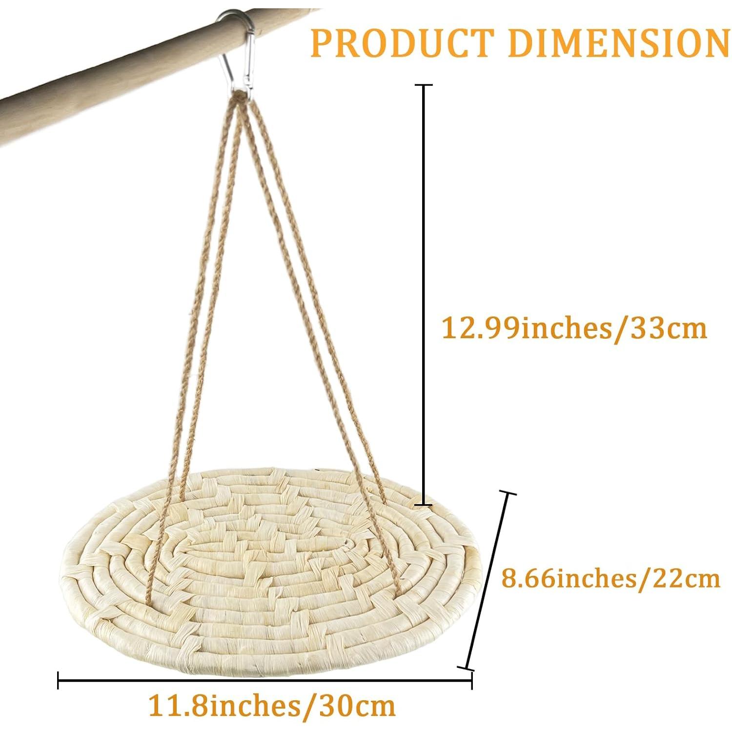 Hamaca para Pájaros FlidRunest 30x22cm Tejida de Maíz Natural