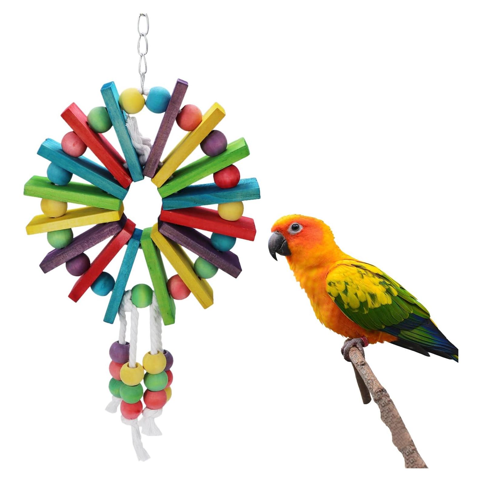 Juguete Colgante para Loro Litewood - Madera Colorida 16.5x32cm