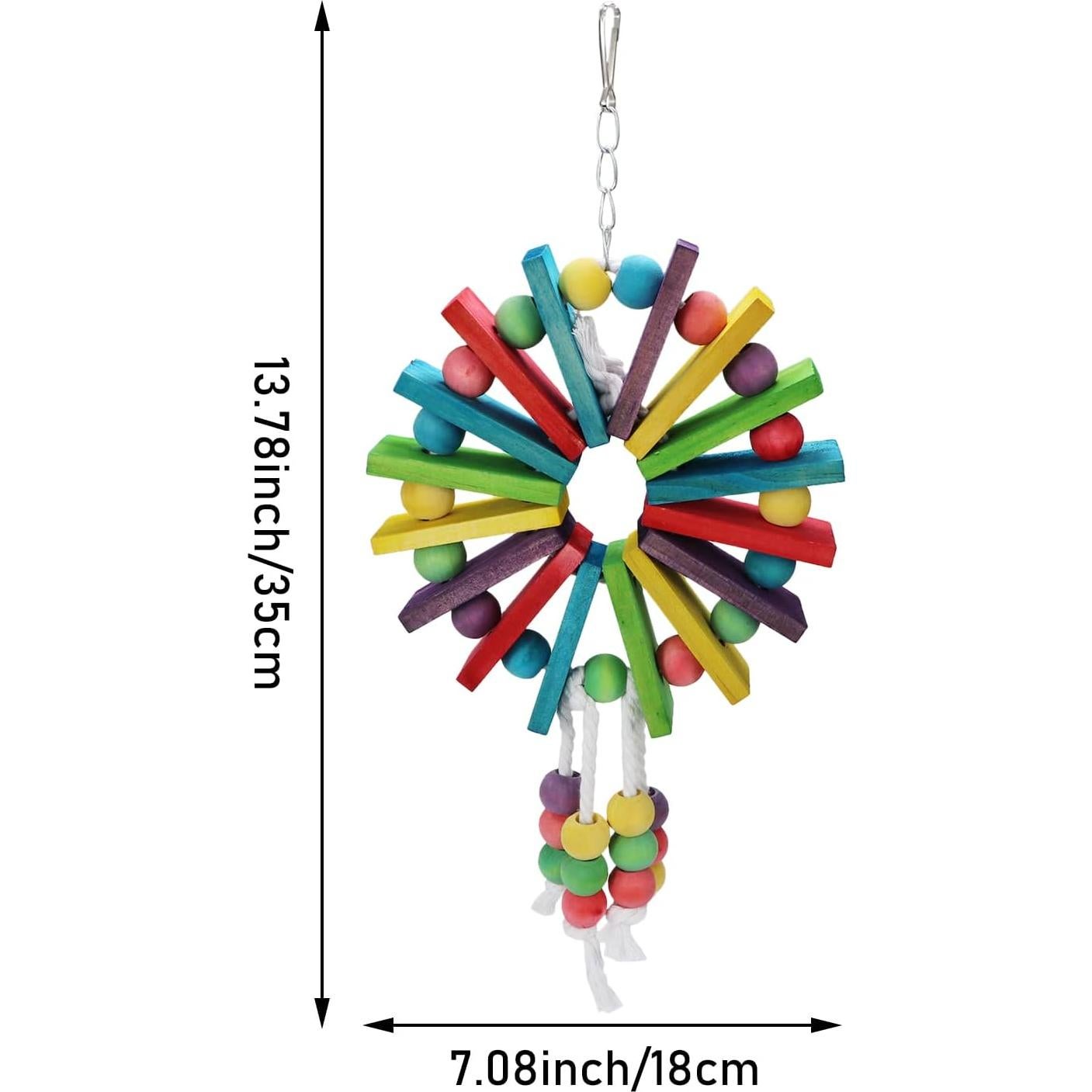 Juguete Colgante para Loro Litewood - Madera Colorida 16.5x32cm