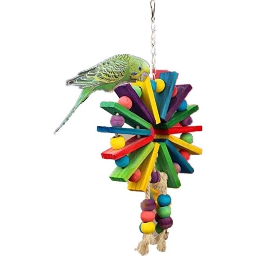 Juguete Colgante para Loro Litewood - Madera Colorida 16.5x32cm