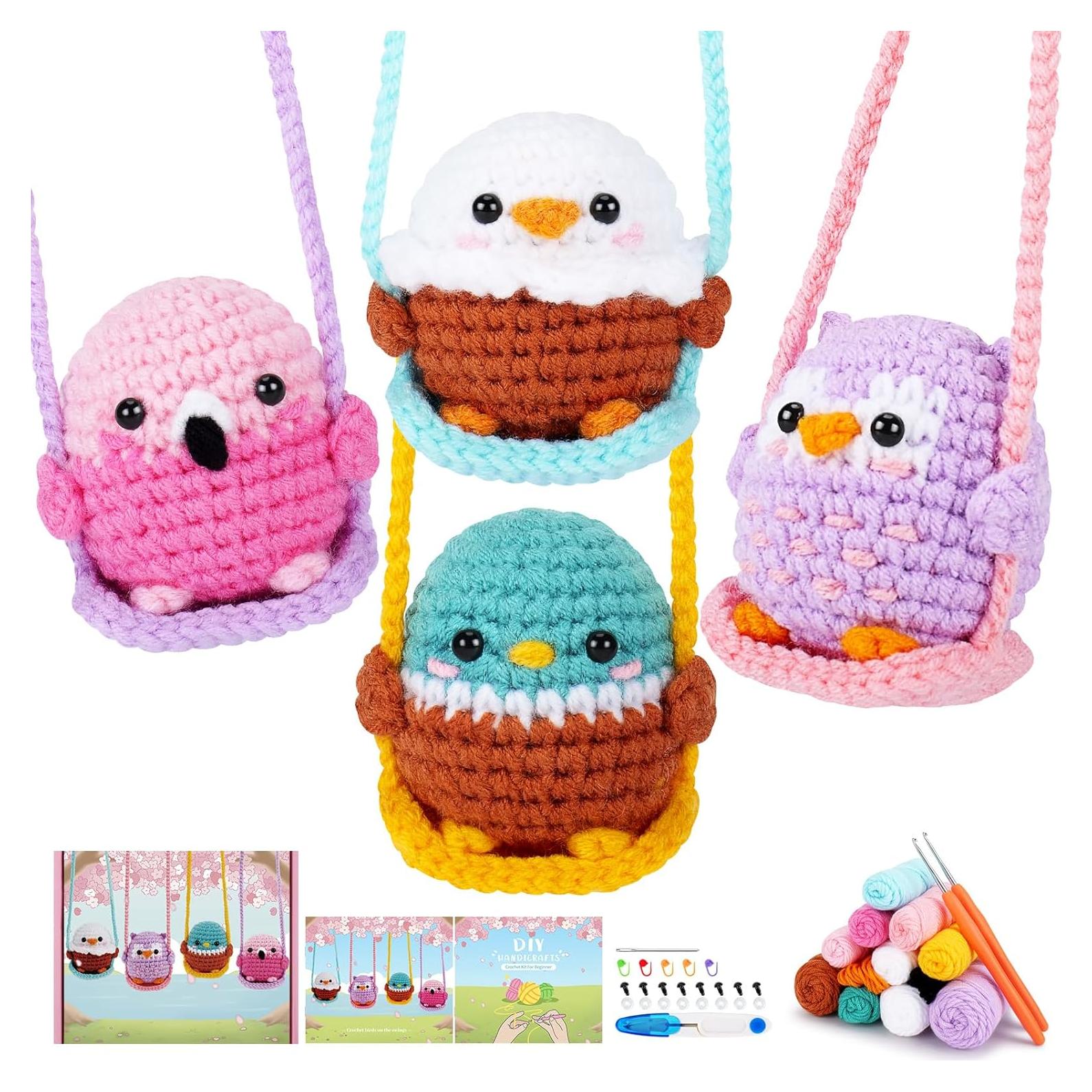 Kit de Crochet para Principiantes Fortuning's JDS - 4 Piezas