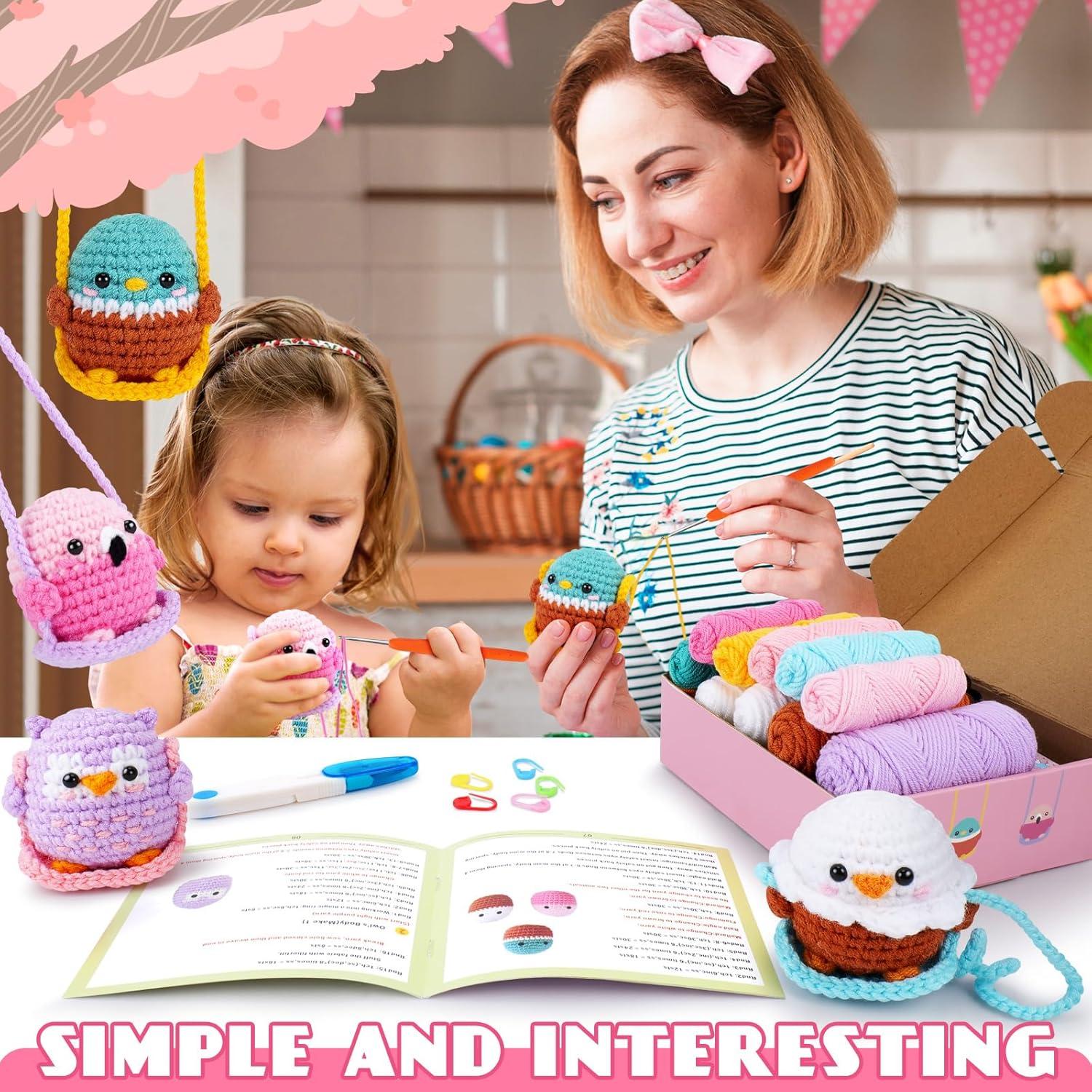 Kit de Crochet para Principiantes Fortuning's JDS - 4 Piezas