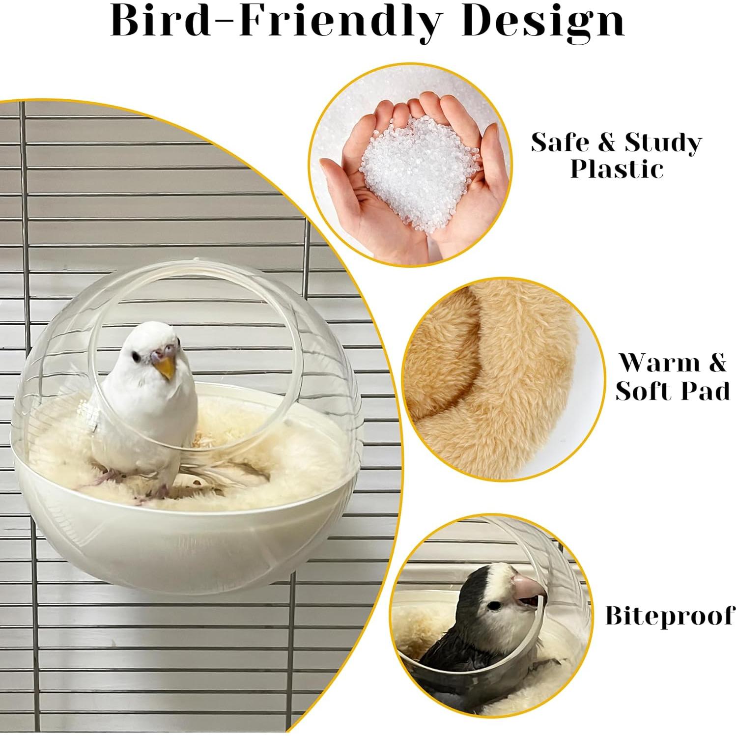 Nido de Pájaro Transparente Jevnd 15.2x15.2cm Resistente