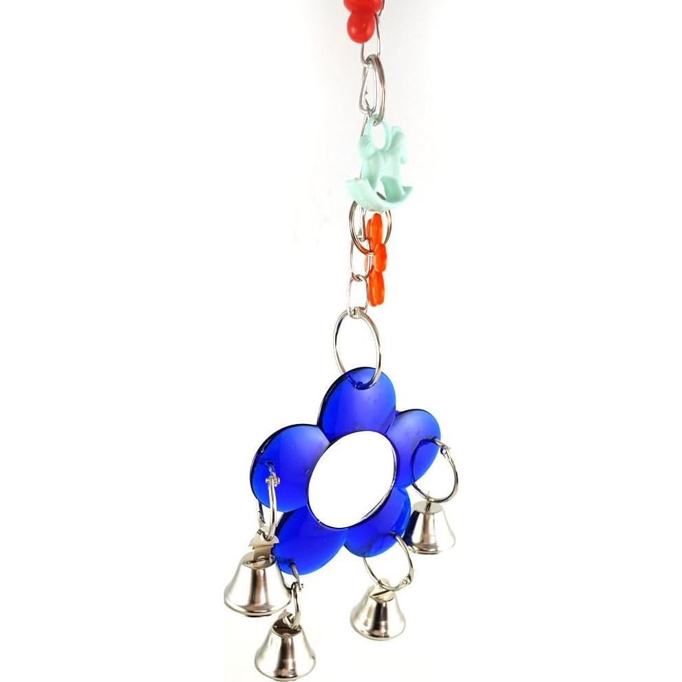 Espejo Colgante para Pájaros Litewood con Campana 30x8cm