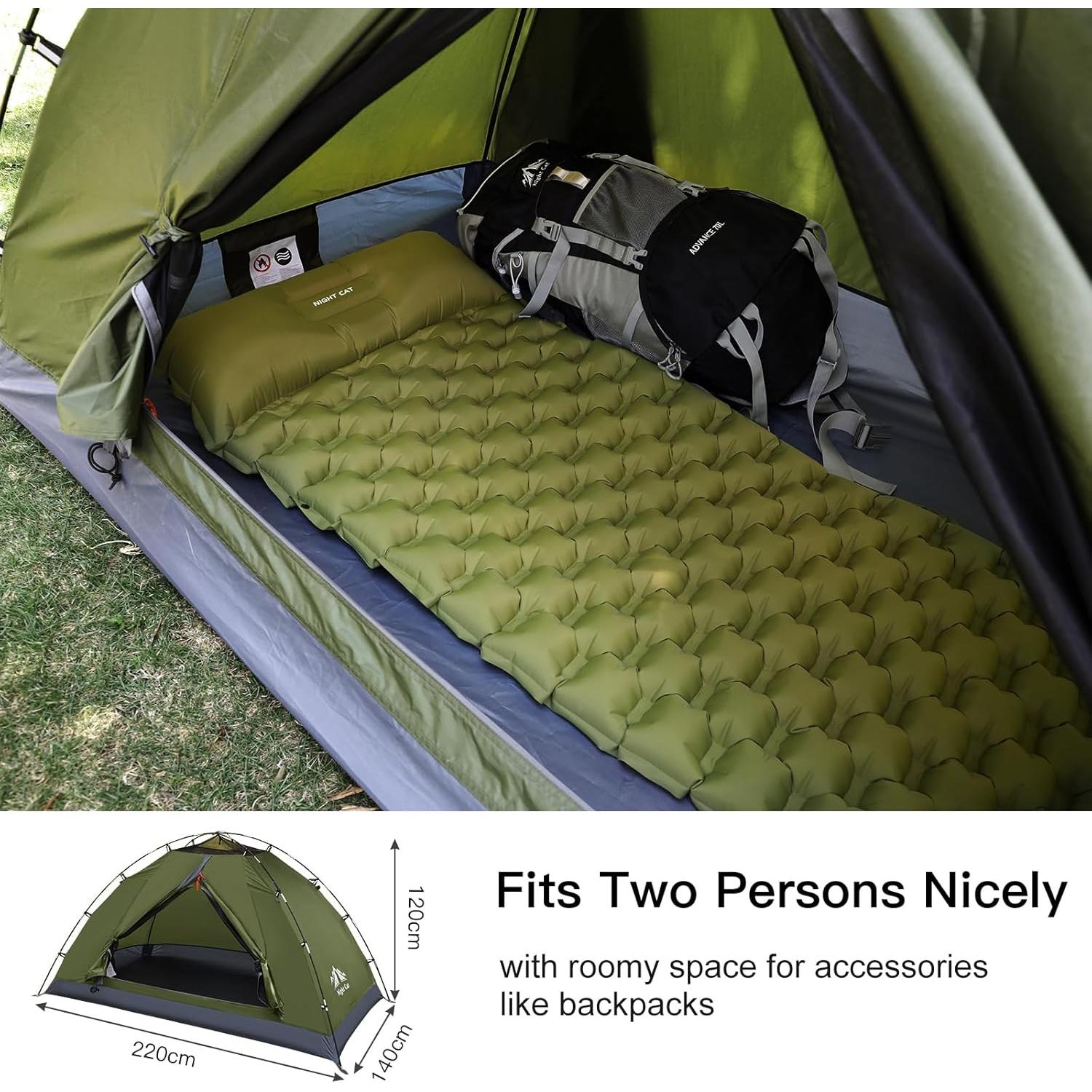 Tienda de Camping Night Cat para 1 Persona Impermeable