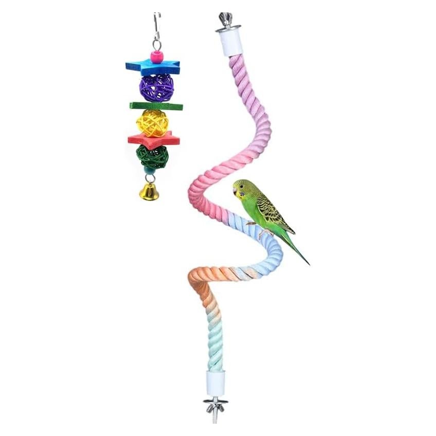 Perchas de Cuerda para Aves XINGLE 97.2 cm Ajustables