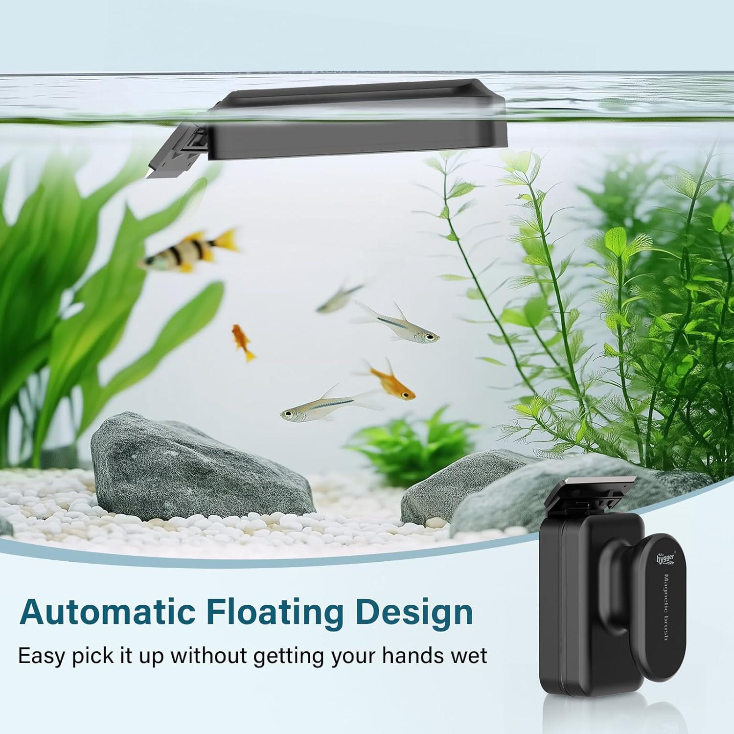Raspador Magnético para Acuarios Hygger S - 0.51 a 1.52 cm
