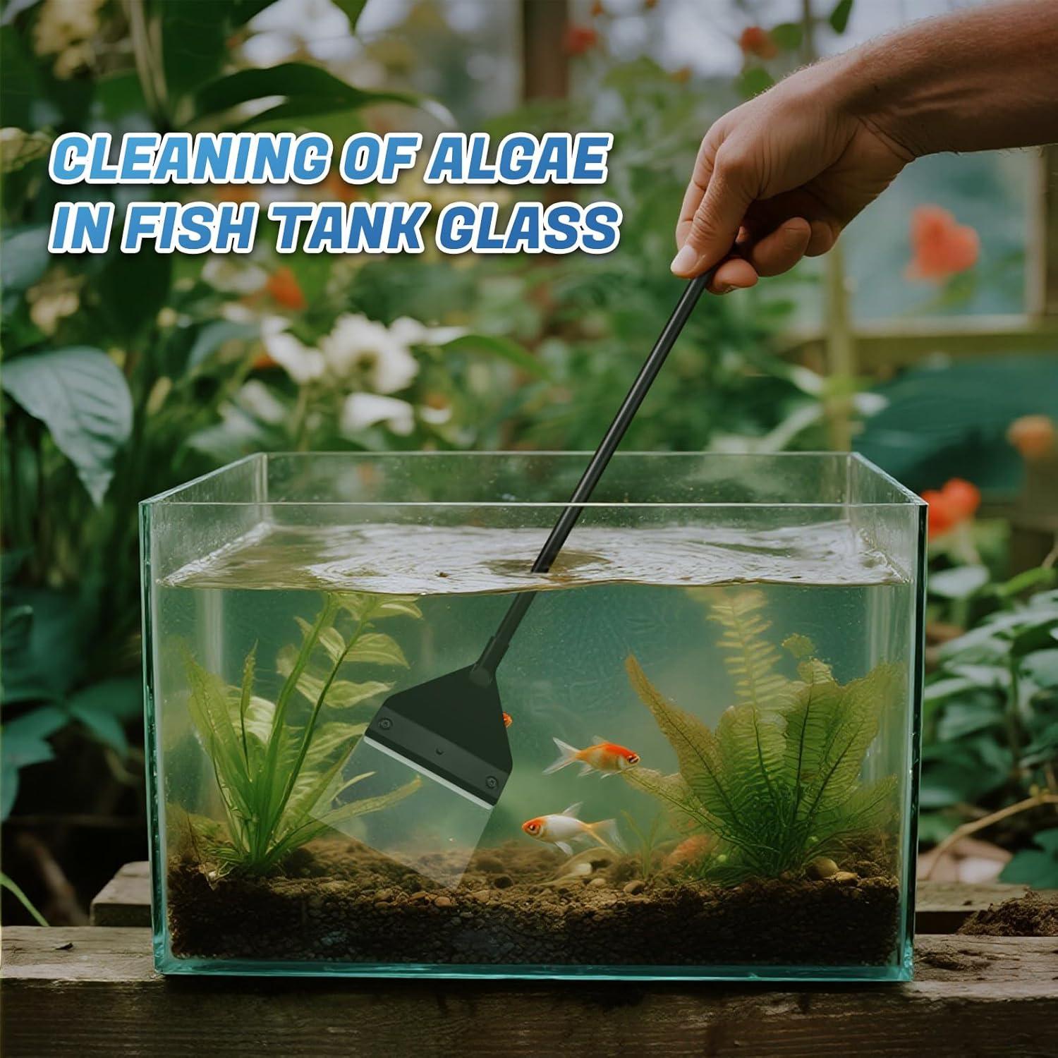 Raspador de Algas CXY para Acuarios de Vidrio 65 cm con 10 Cuchillas