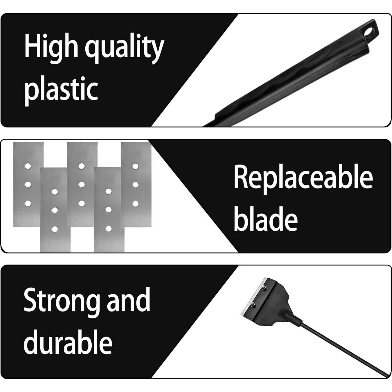 Raspador de Algas para Acuario Genérico 65 cm con 6 Cuchillas