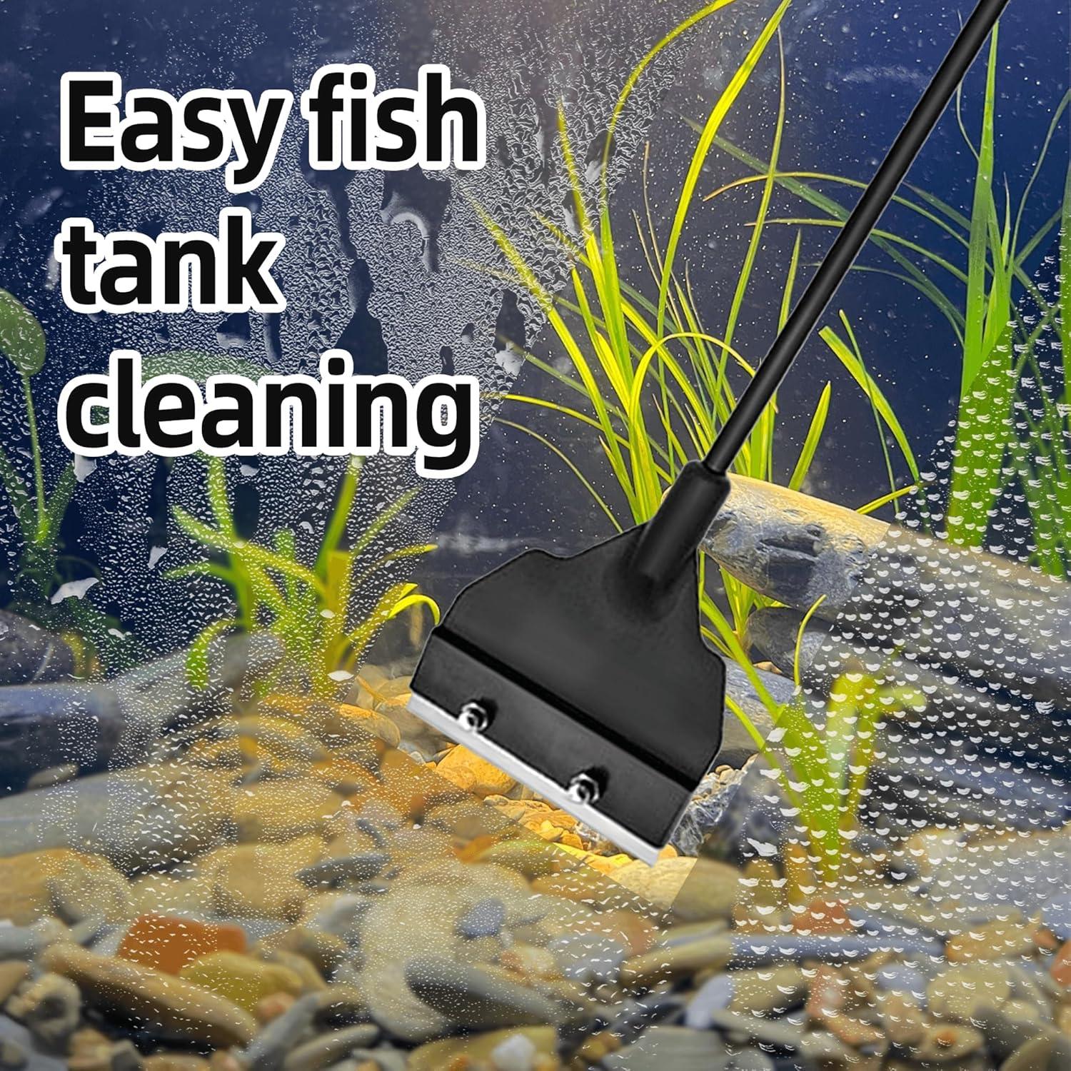 Raspador de Algas para Acuario Genérico 65 cm con 6 Cuchillas