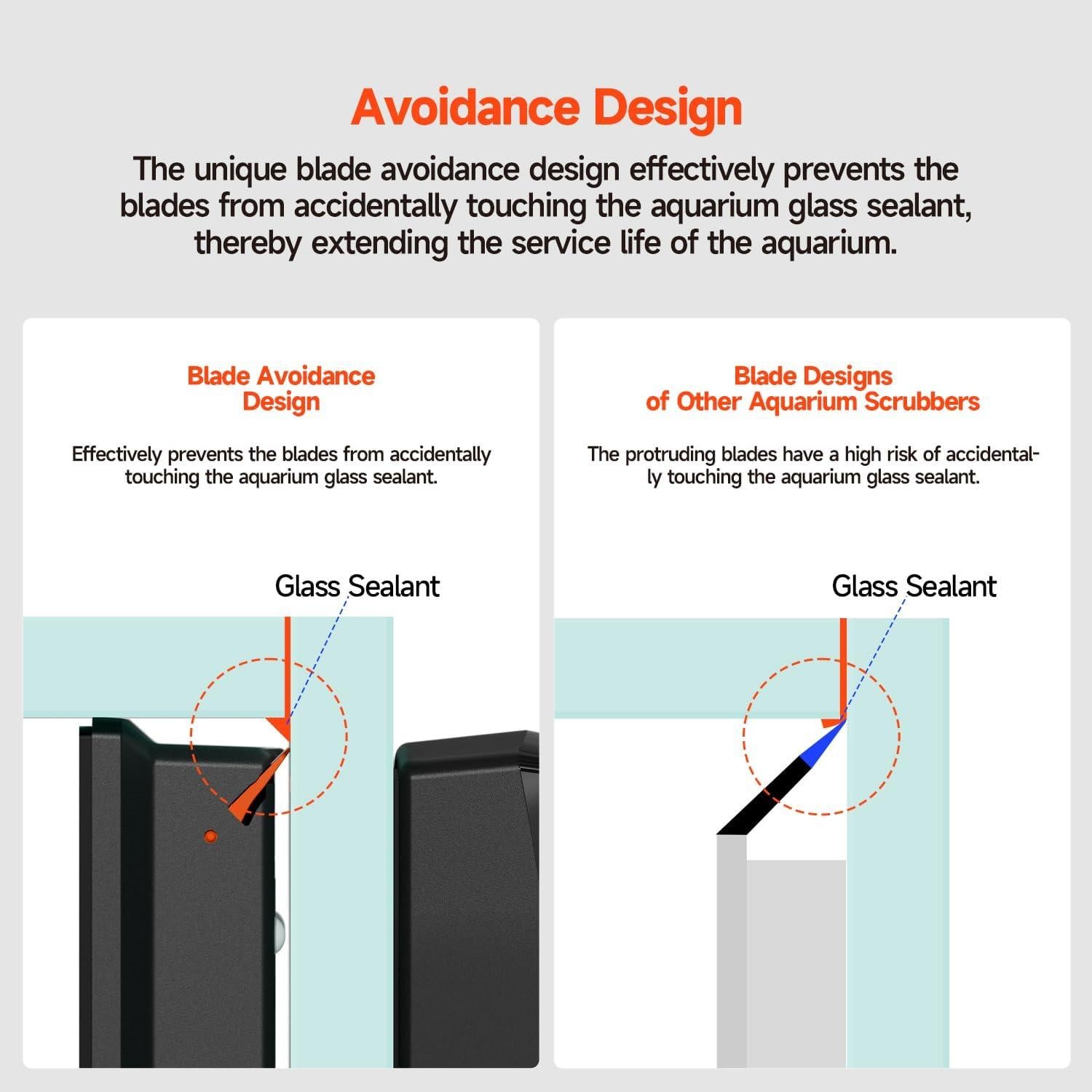 Limpiador Magnético de Acuario Elyron Dual Scraper 12mm