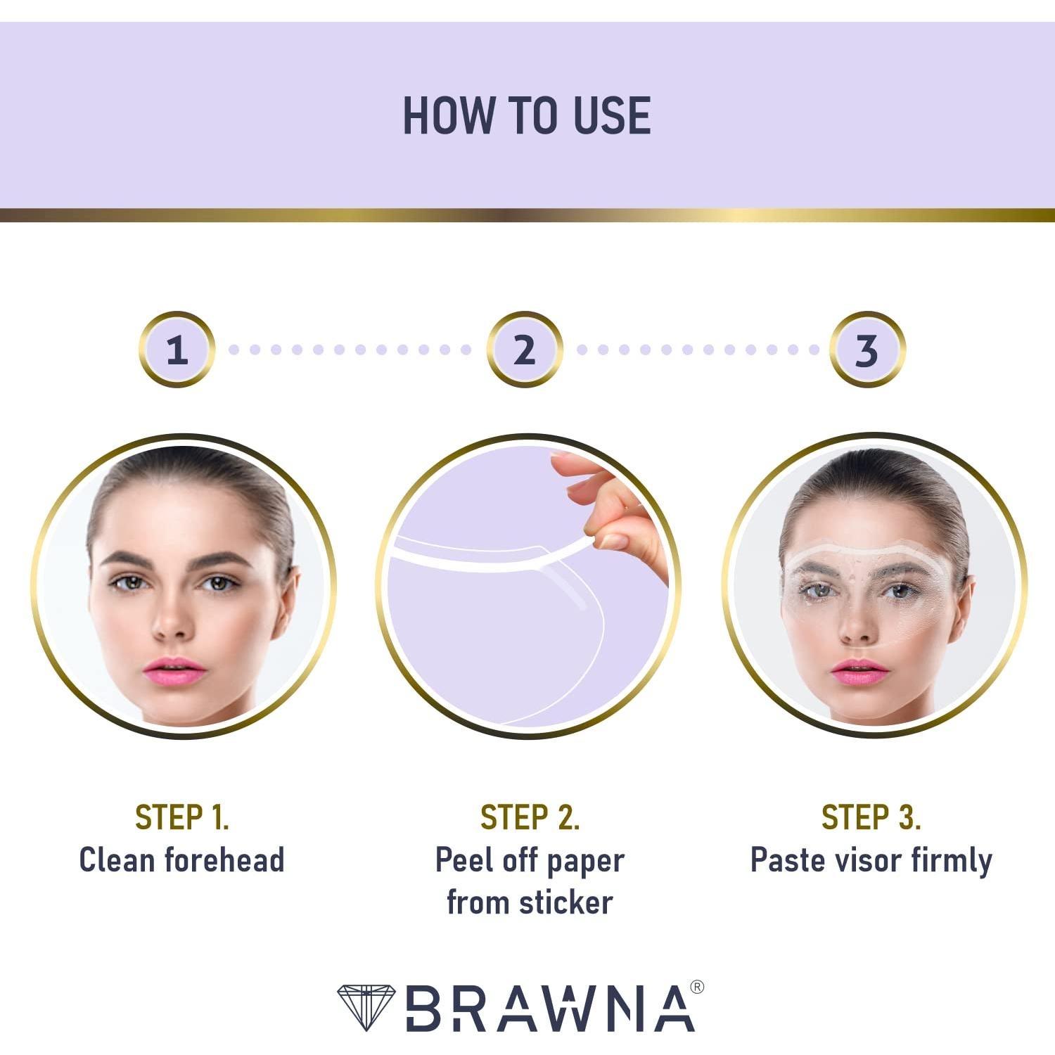 Visores Protectores para Ducha BRAWNA - 50 Piezas Hipoalergénicos