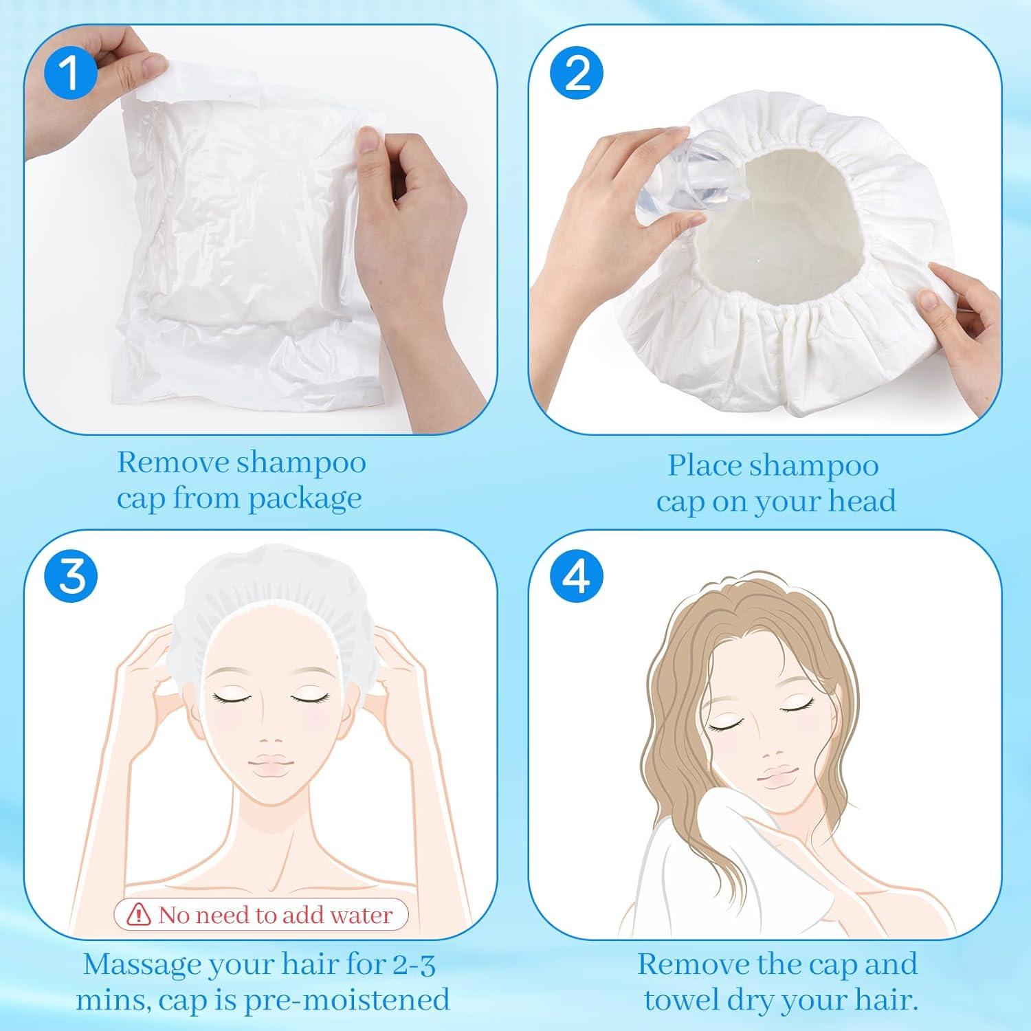 Shampoo Cap Sin Enjuague SANPUK 6 Unidades - Limpieza Rápida