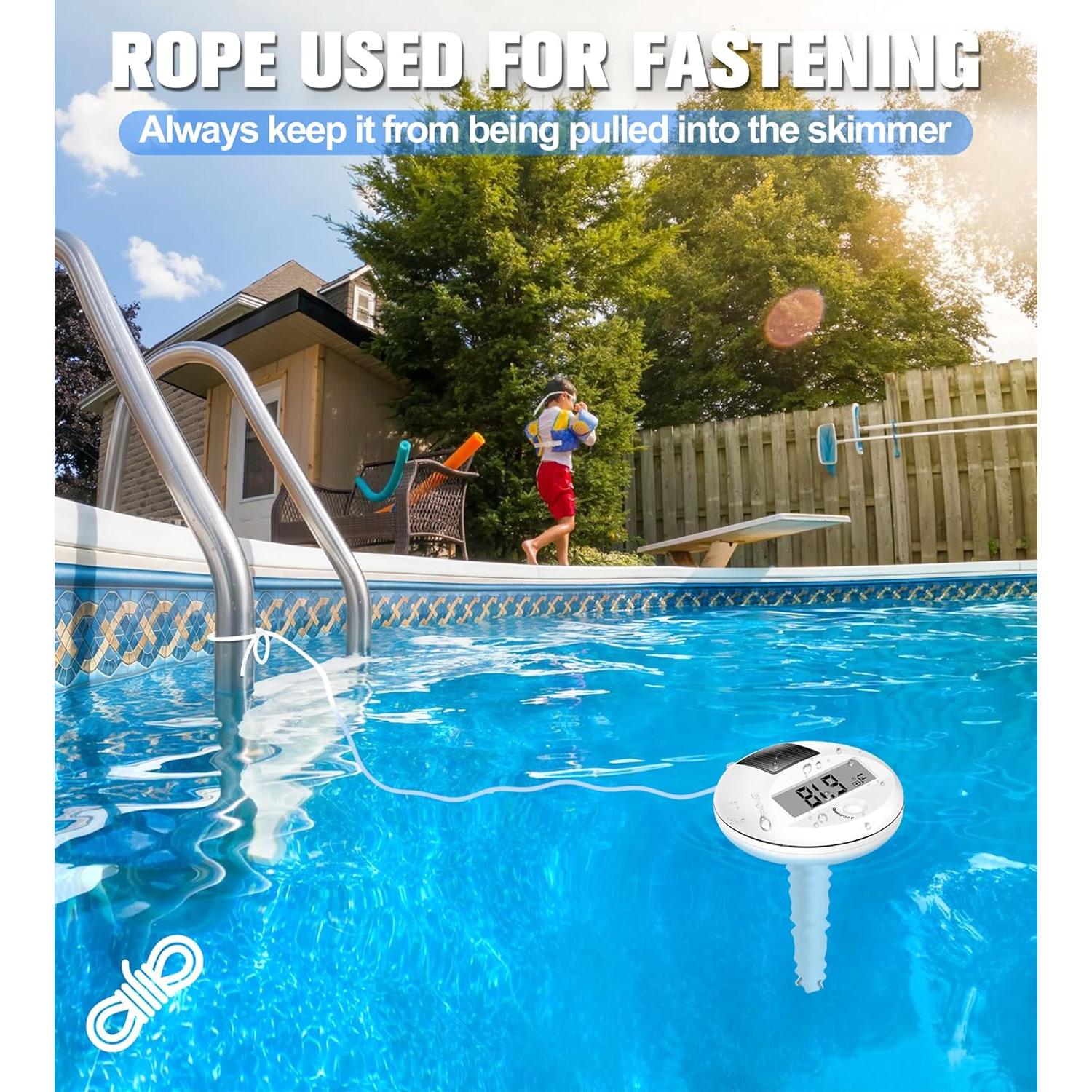 Termómetro Digital Solar FirstE para Piscina Flotante IP68