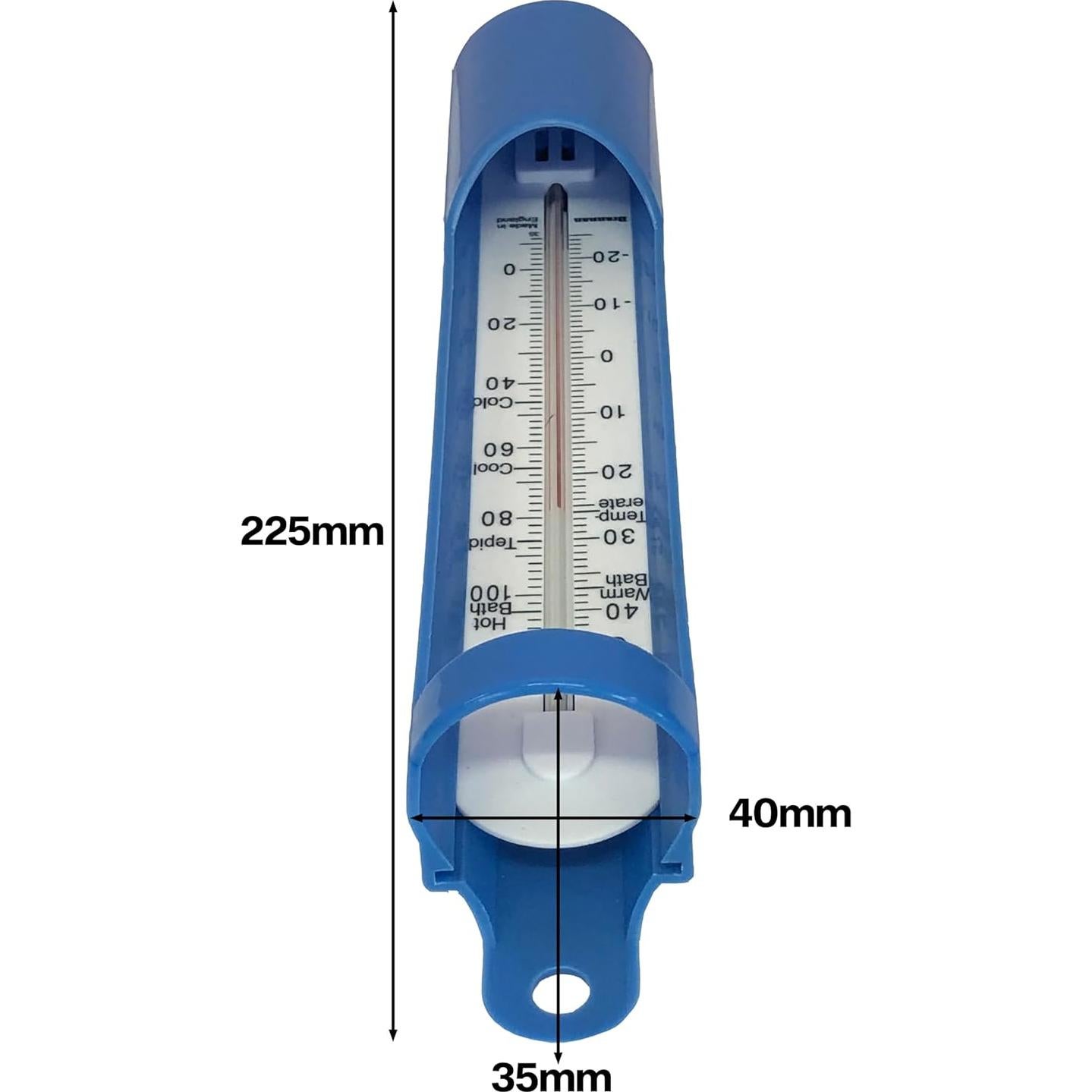 Termómetro de piscina S. Brannan 230mm - Agua jacuzzi y baño
