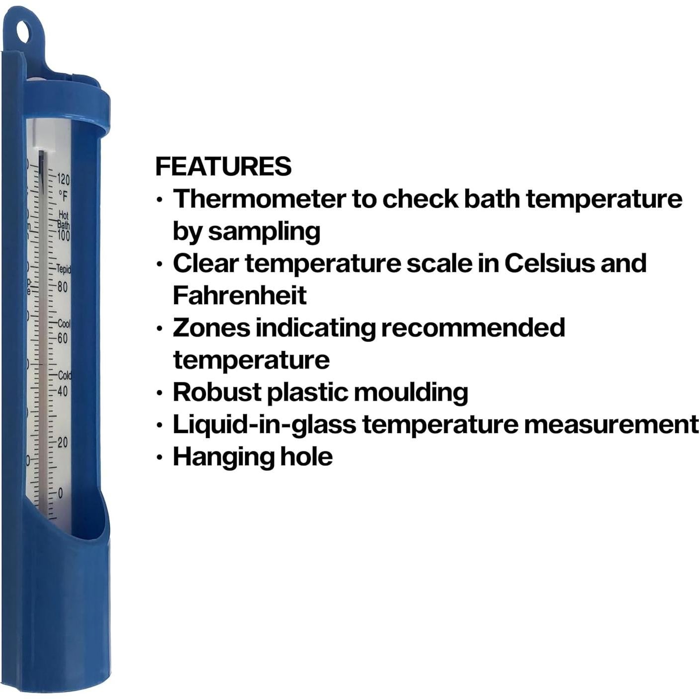 Termómetro de piscina S. Brannan 230mm - Agua jacuzzi y baño