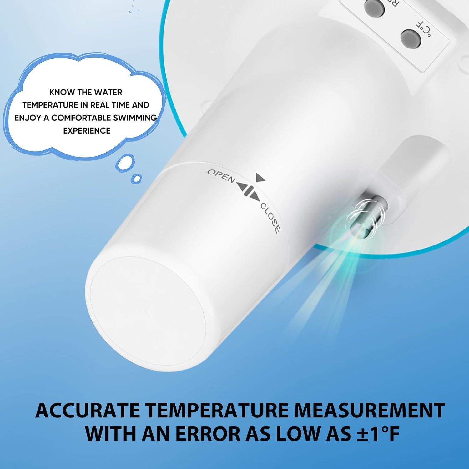 Termómetro Flotante Digital LICHI LC8500 para Piscina 3.05x9.53cm