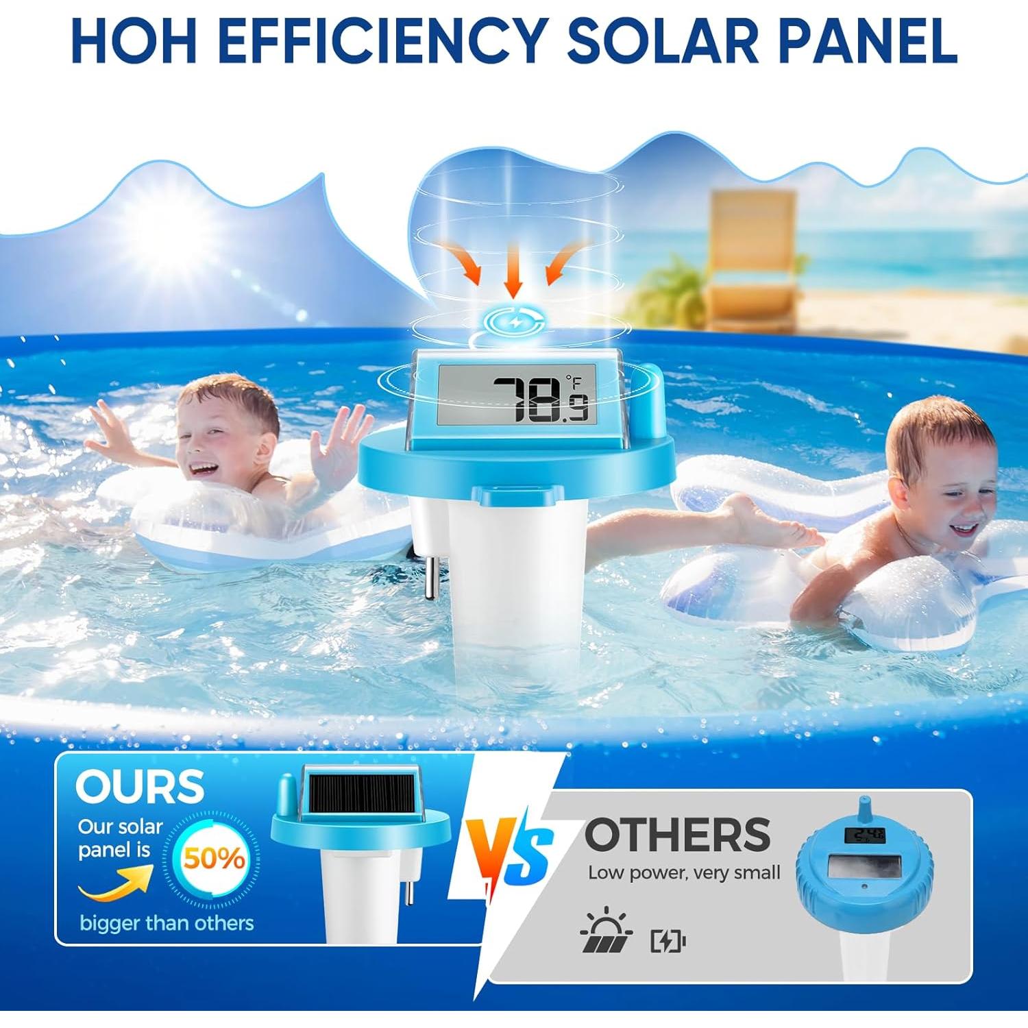 Termómetro Flotante Digital Solar Lichi LC8501 IPX8 70°C