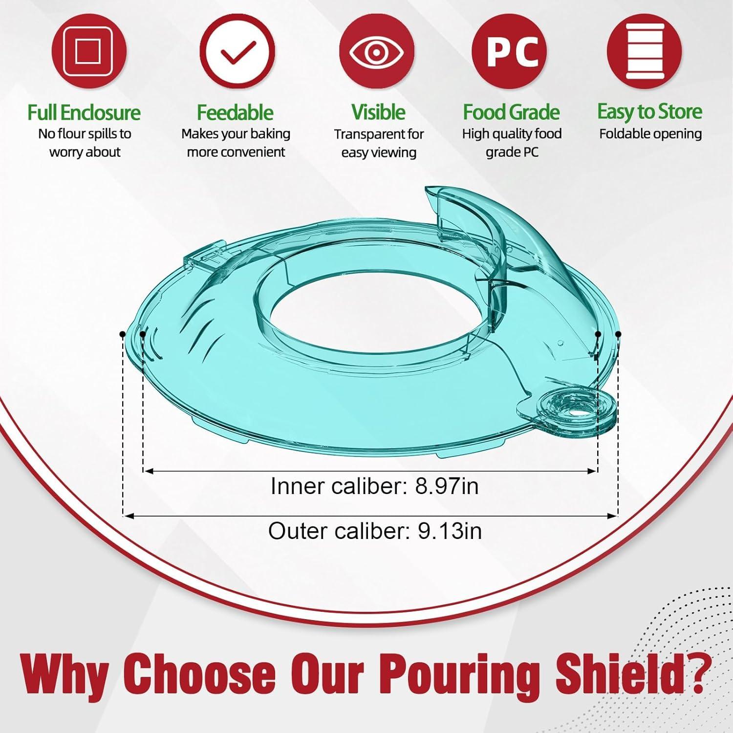 Protector de Vertido Azul para Mezclador Kitchen Aid 4.5-5QT