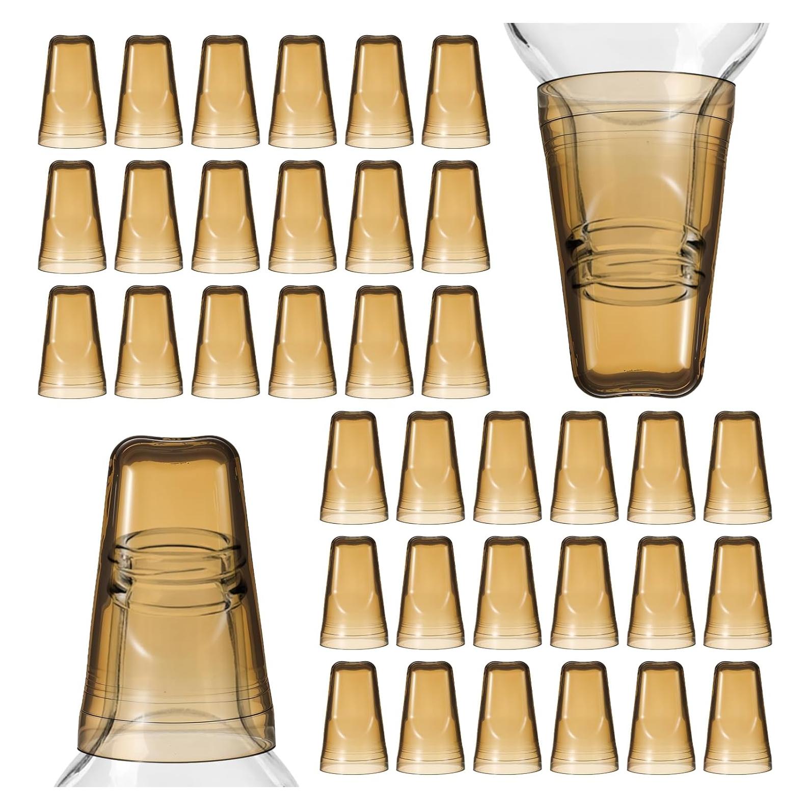 36 Cubiertas de Botellas de Licor PVC Molain - Tapas Translucidas