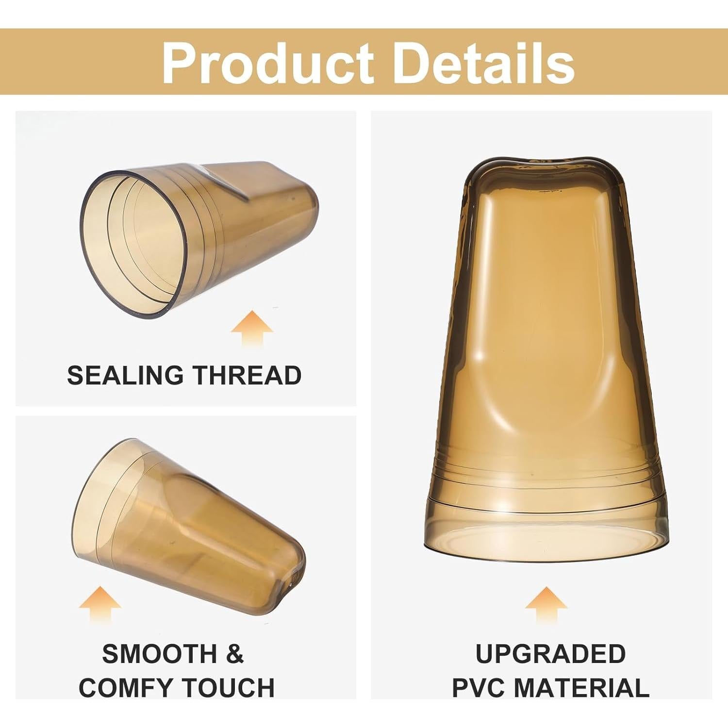 36 Cubiertas de Botellas de Licor PVC Molain - Tapas Translucidas