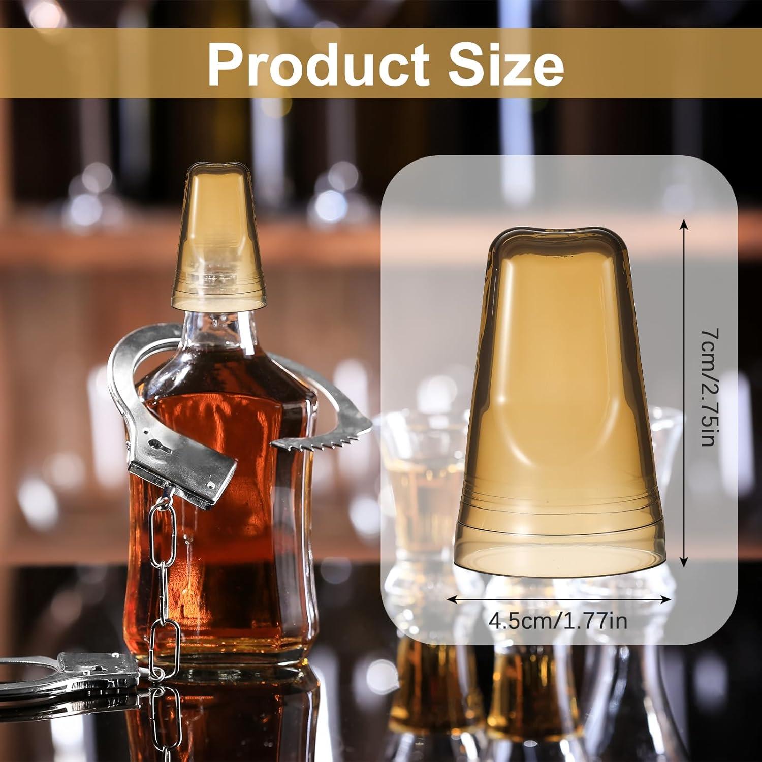 36 Cubiertas de Botellas de Licor PVC Molain - Tapas Translucidas